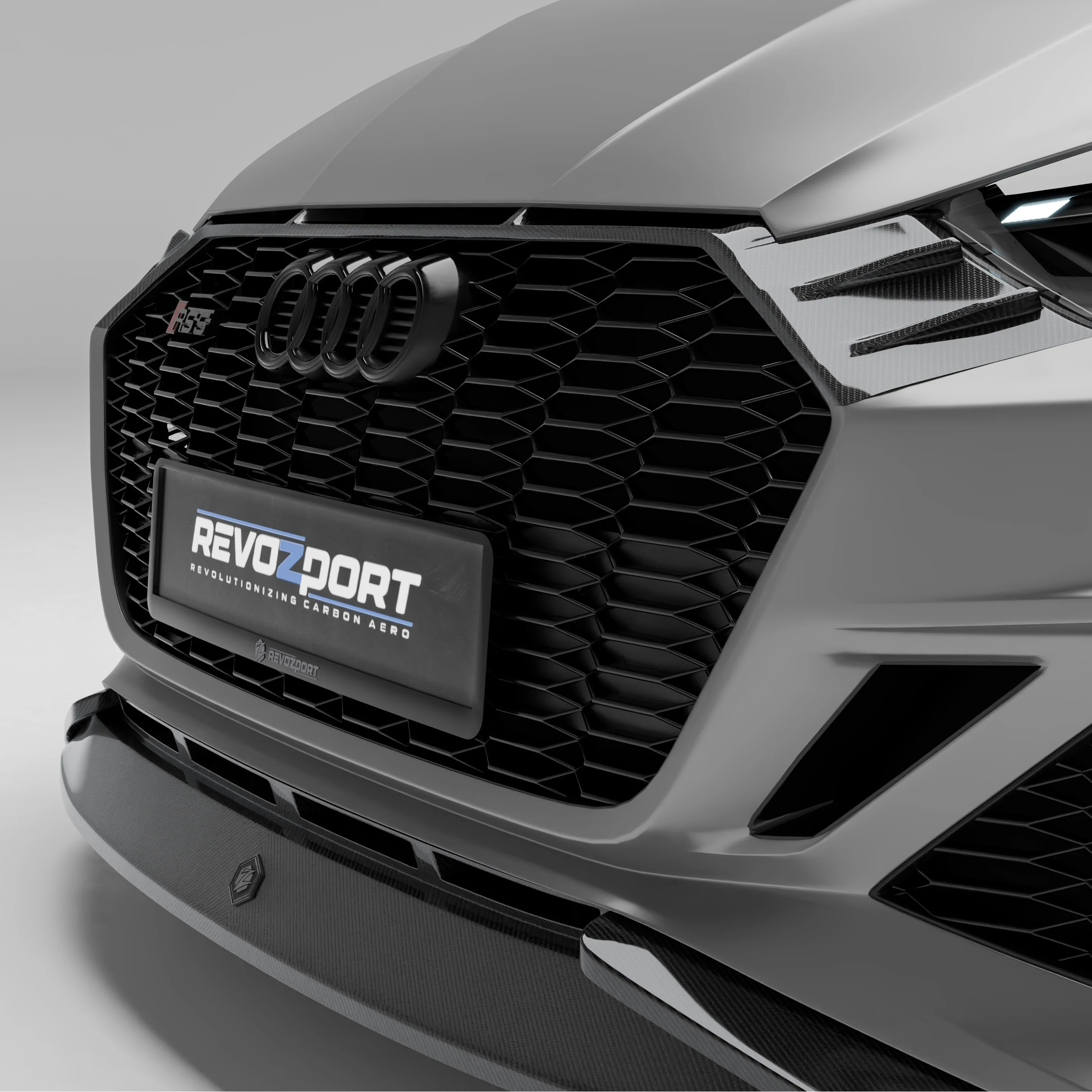 Карбоновий передній спліттер для Audi RS5 B9.5 Sportback thumbnail 9