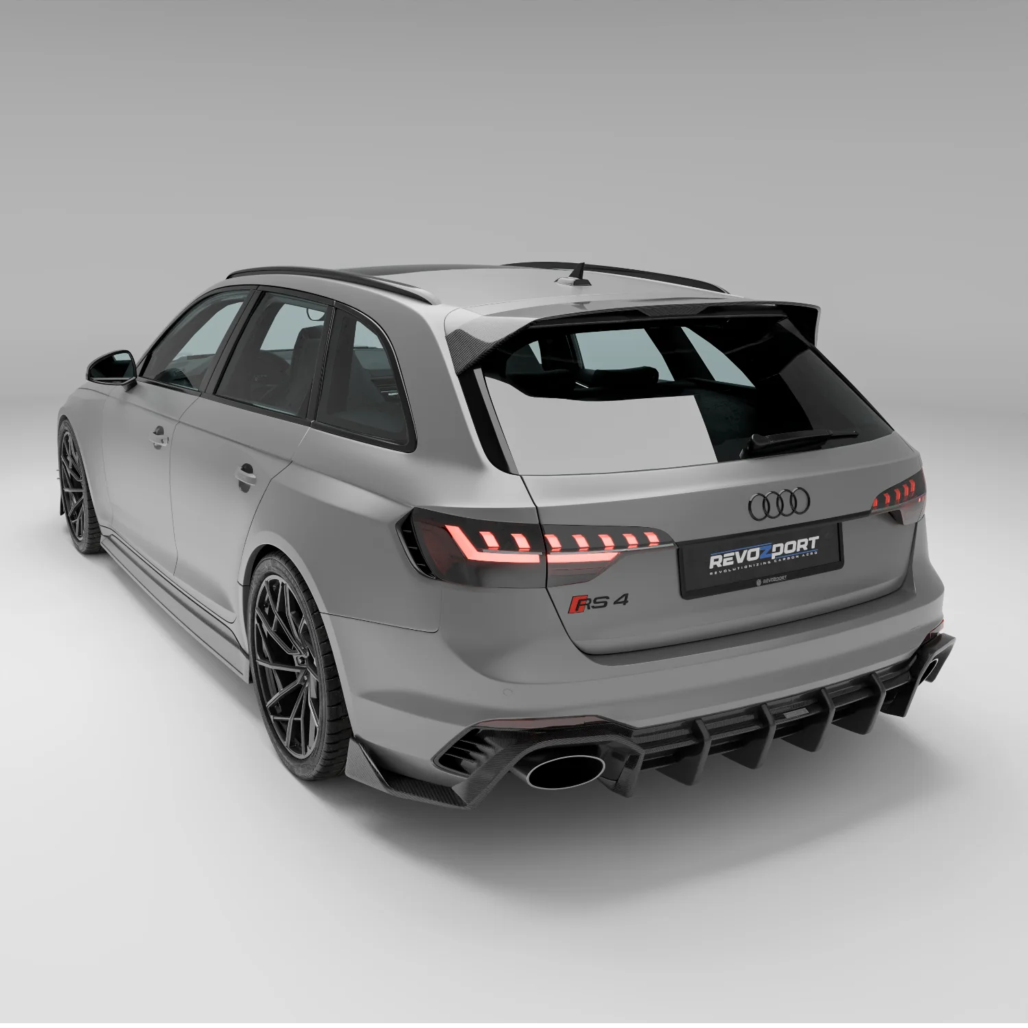 Карбоновий спойлер даху для Audi RS4 B9.5 Avant thumbnail 3