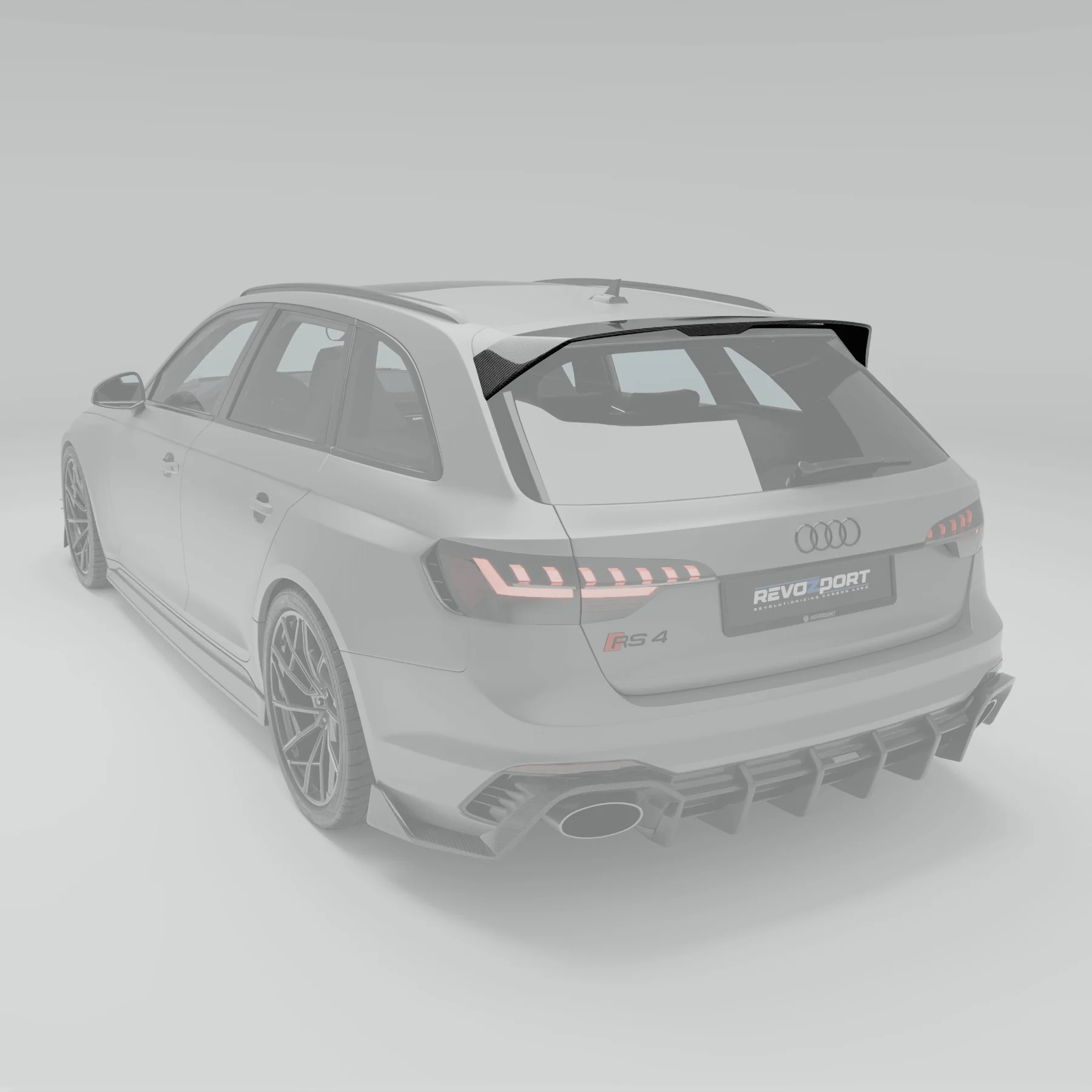 Карбоновий спойлер даху для Audi RS6 C8 thumbnail 2