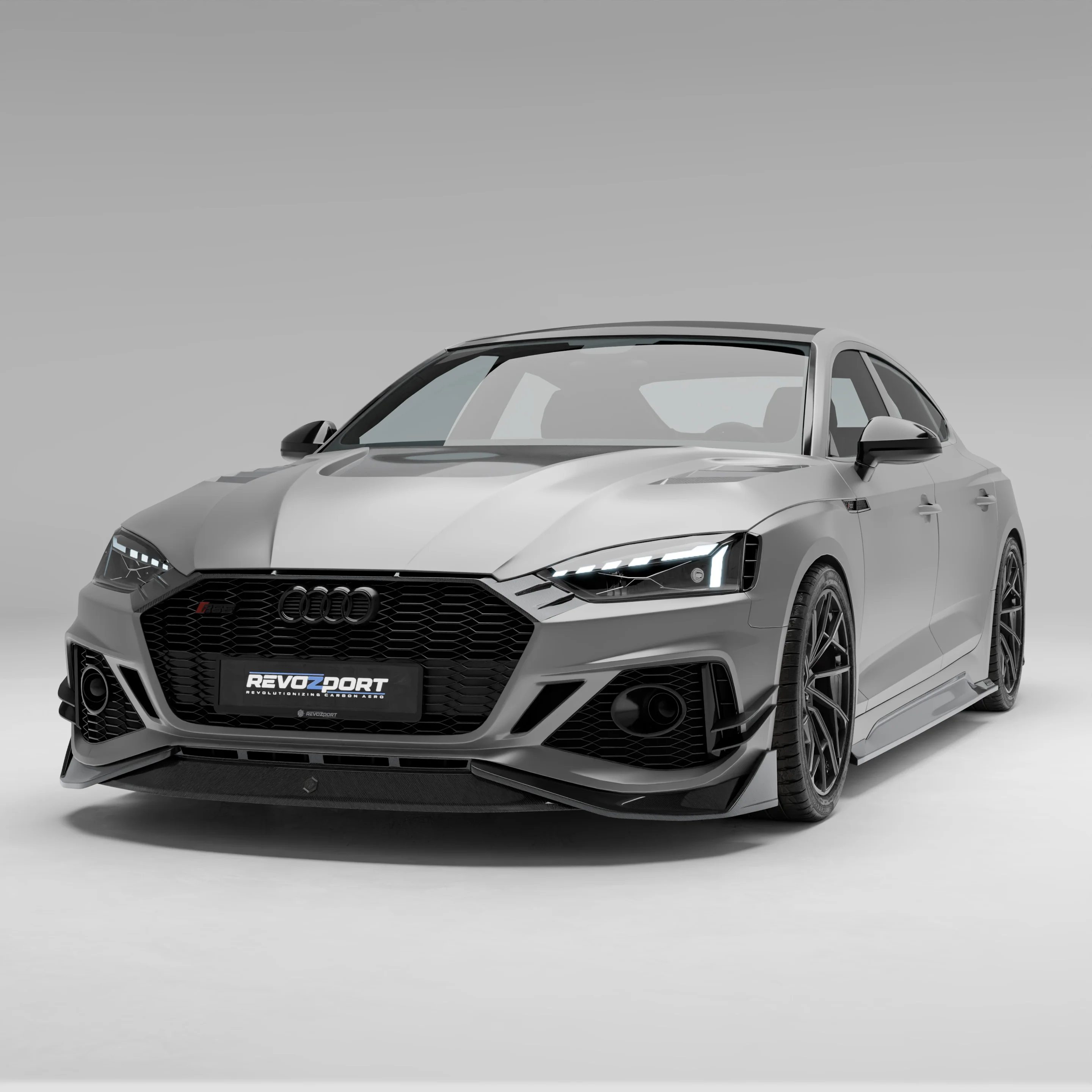 Карбоновий передній спліттер для Audi RS5 B9.5 Sportback thumbnail 3