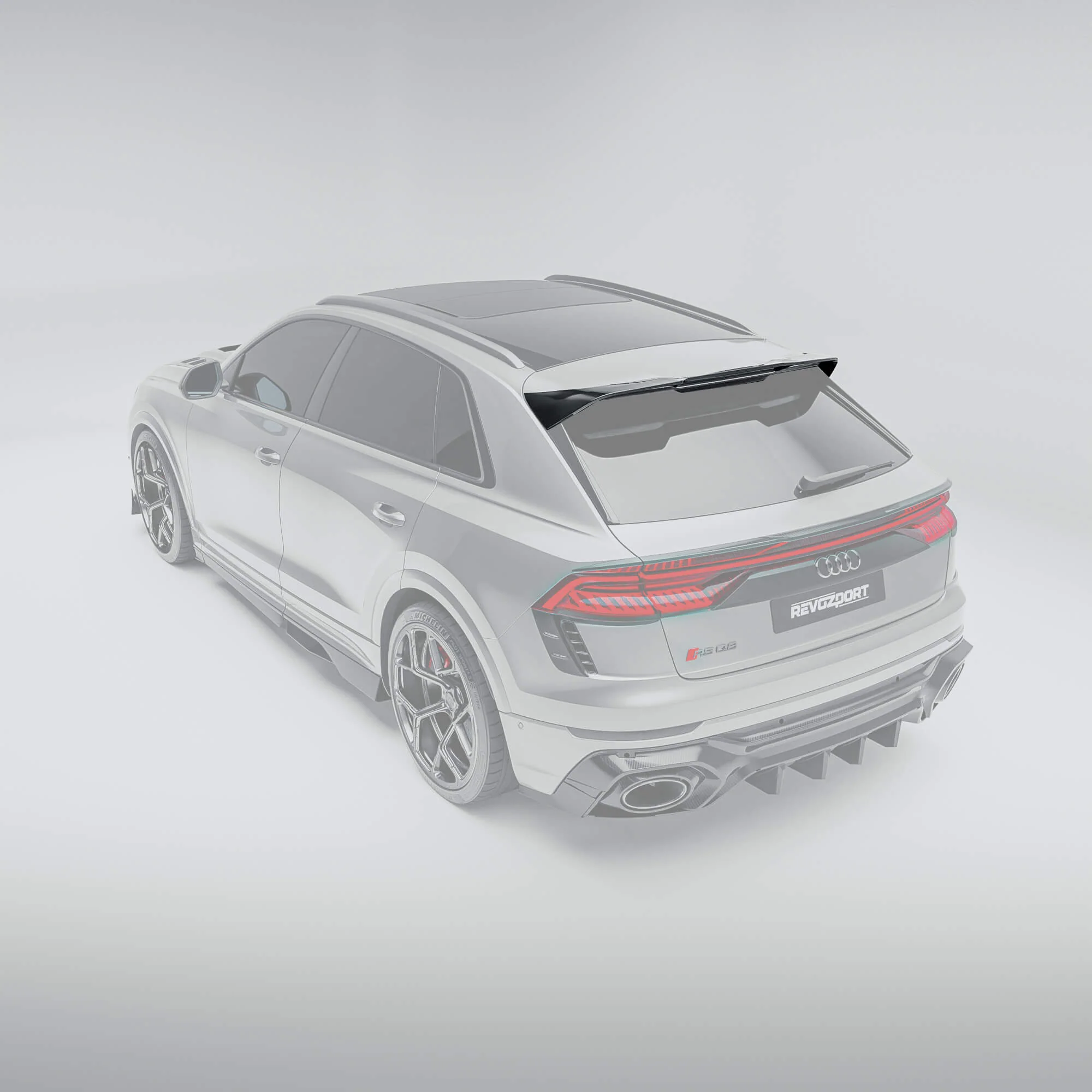 Carbon Fiber Roof Spoiler for Audi RSQ8 - Image 1