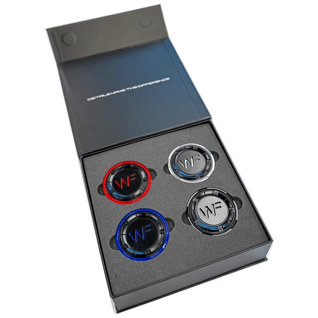 WheelForce Multi-piece Forged V3 Center Cap — DEEP BLACK - Image 1