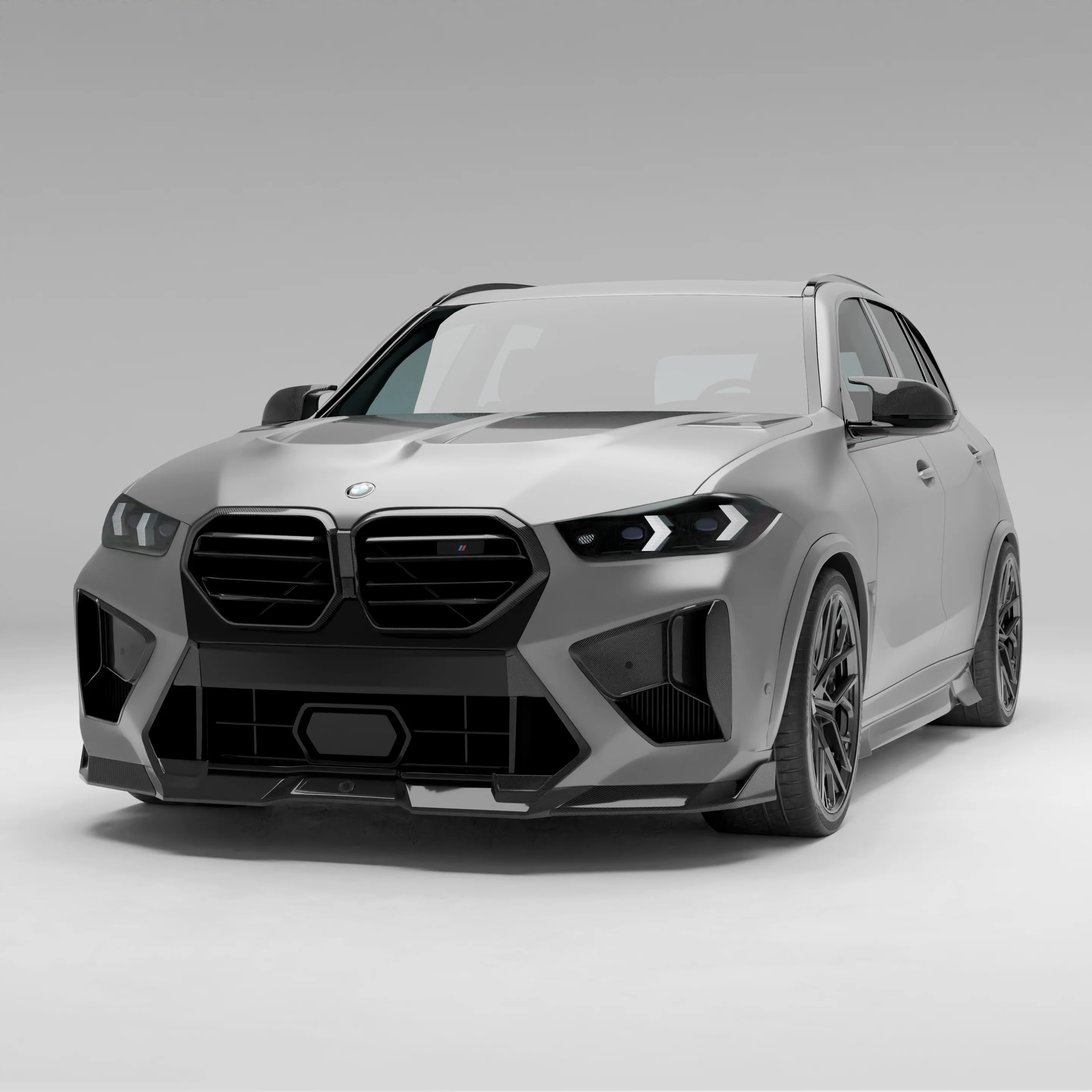 Карбоновий передній спліттер для BMW X5M F95 LCI thumbnail 2