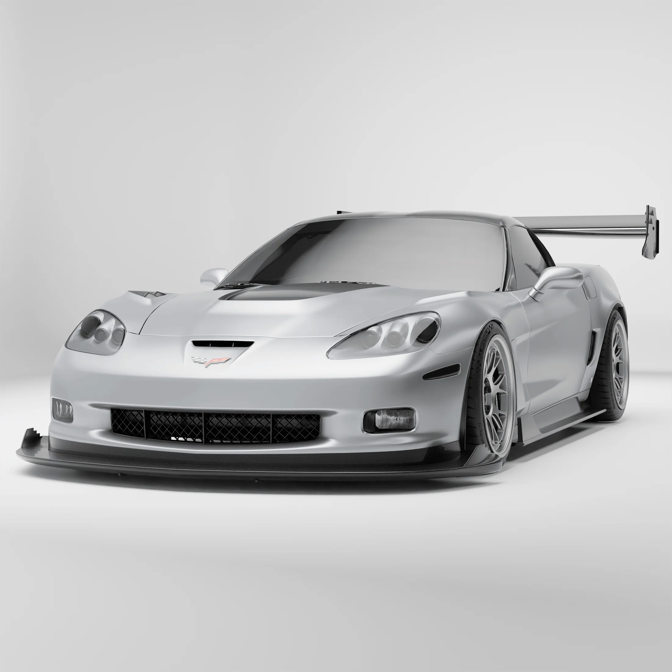 Carbon Fiber Front Lip for Chevrolet Corvette C6 ZR1 - Image 1
