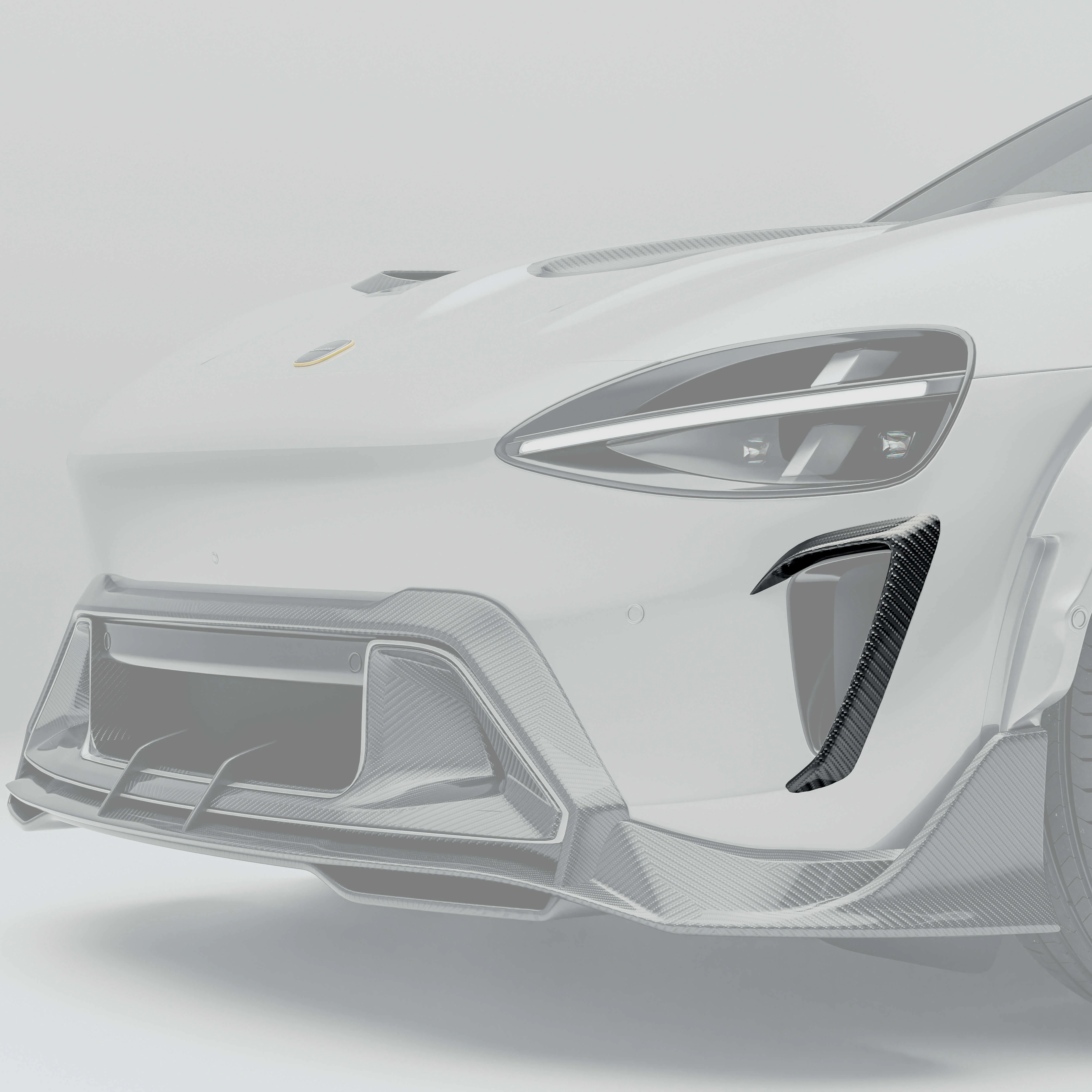 Carbon Fiber Front Bumper Canards for Xiaomi YU7 - Image 1