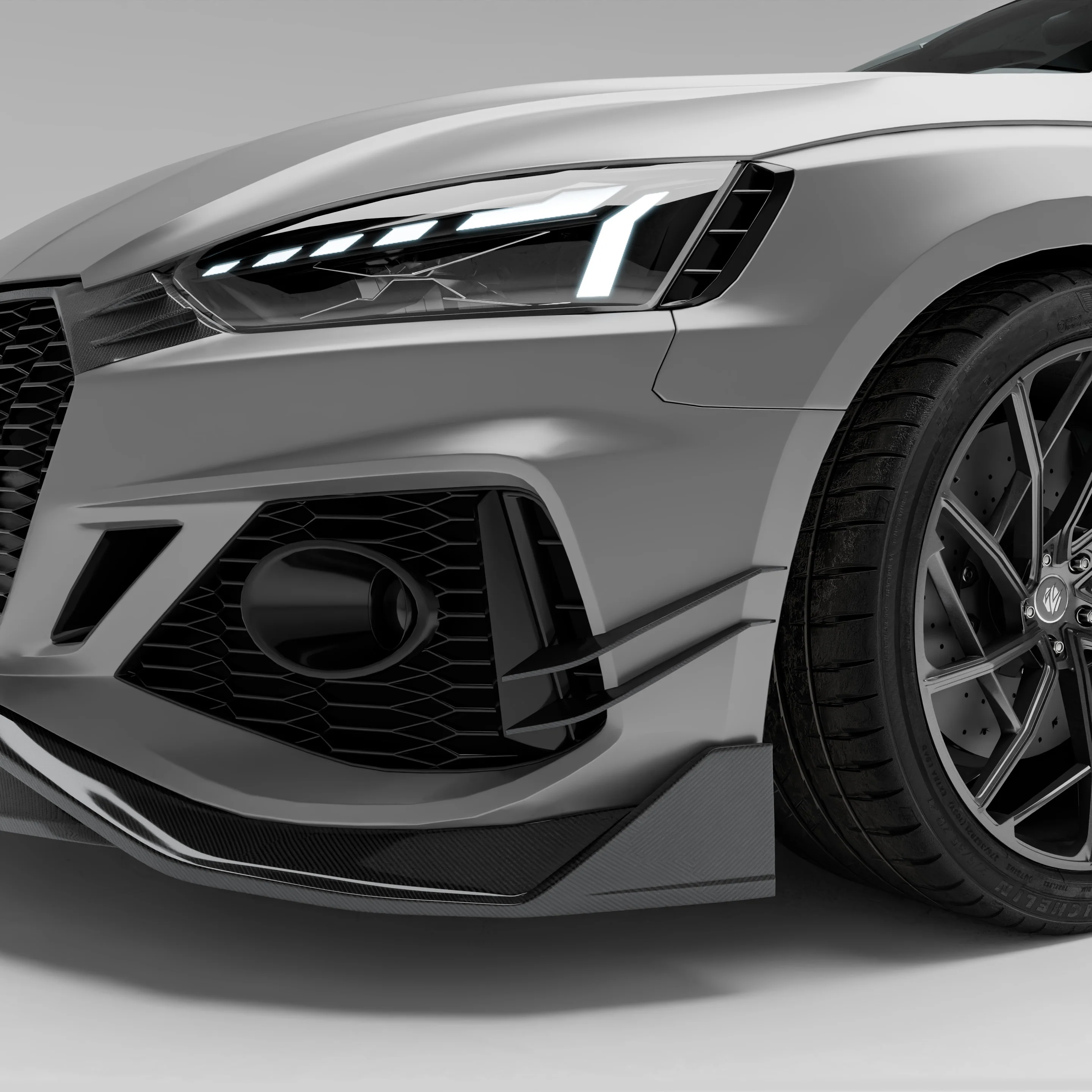 Карбонові канарди переднього бампера для Audi RS5 B9.5 Sportback thumbnail 3