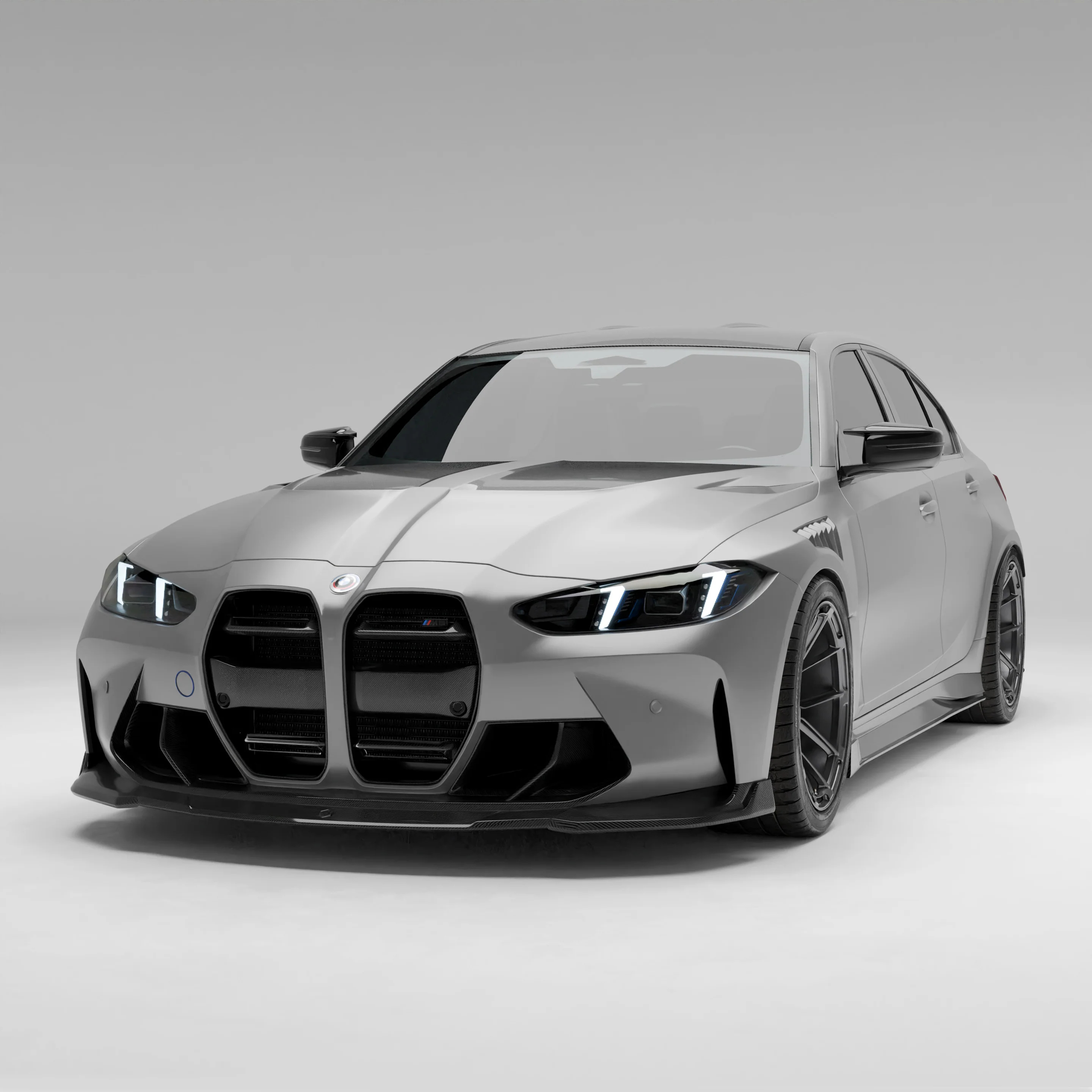 Карбонова передня губа для BMW G80 G81 M3 G82 G83 M4 (комплект: 3 шт.) thumbnail 2