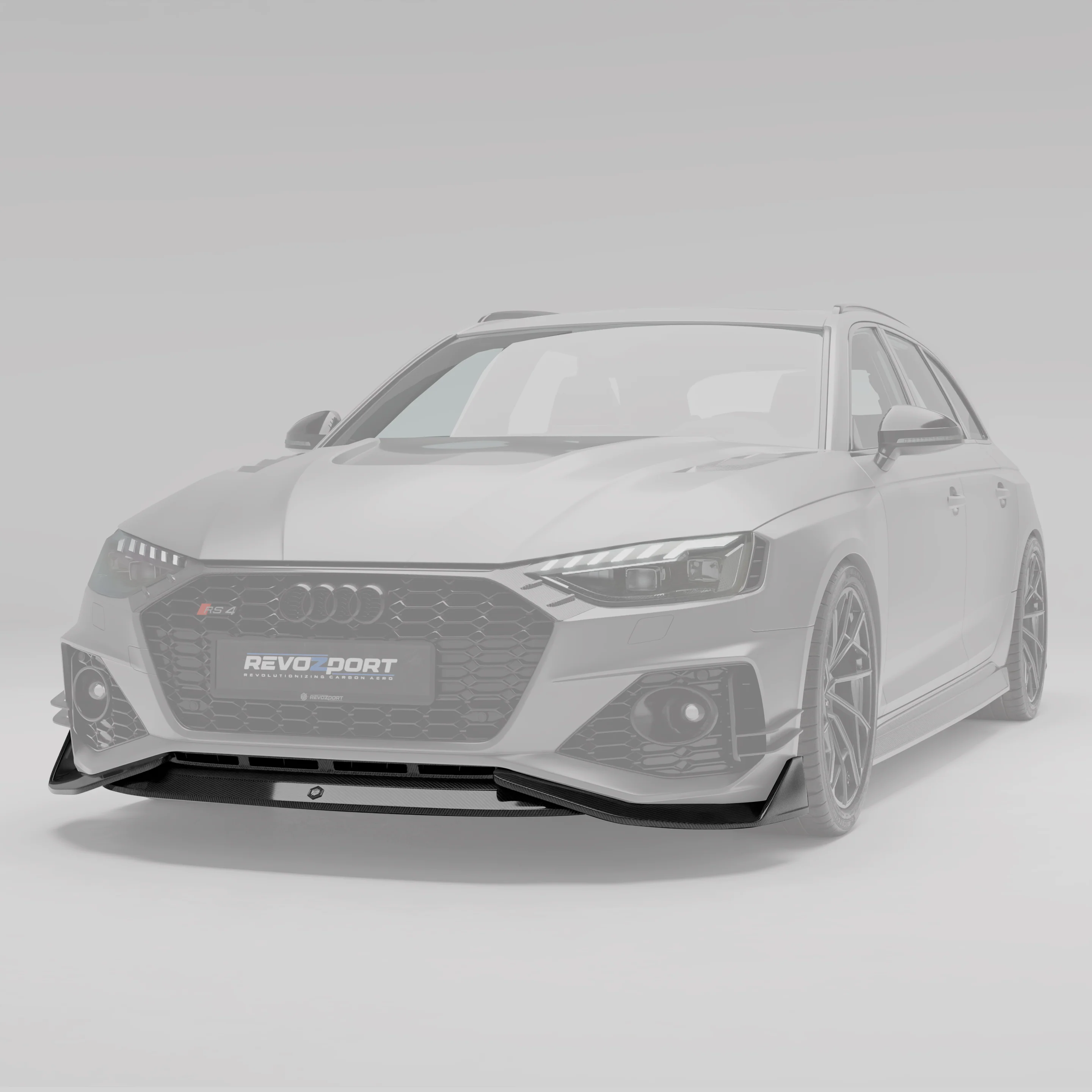 Carbon Fiber Front Lip Diffuser for Audi RS4 B9.5 Avant - Image 1