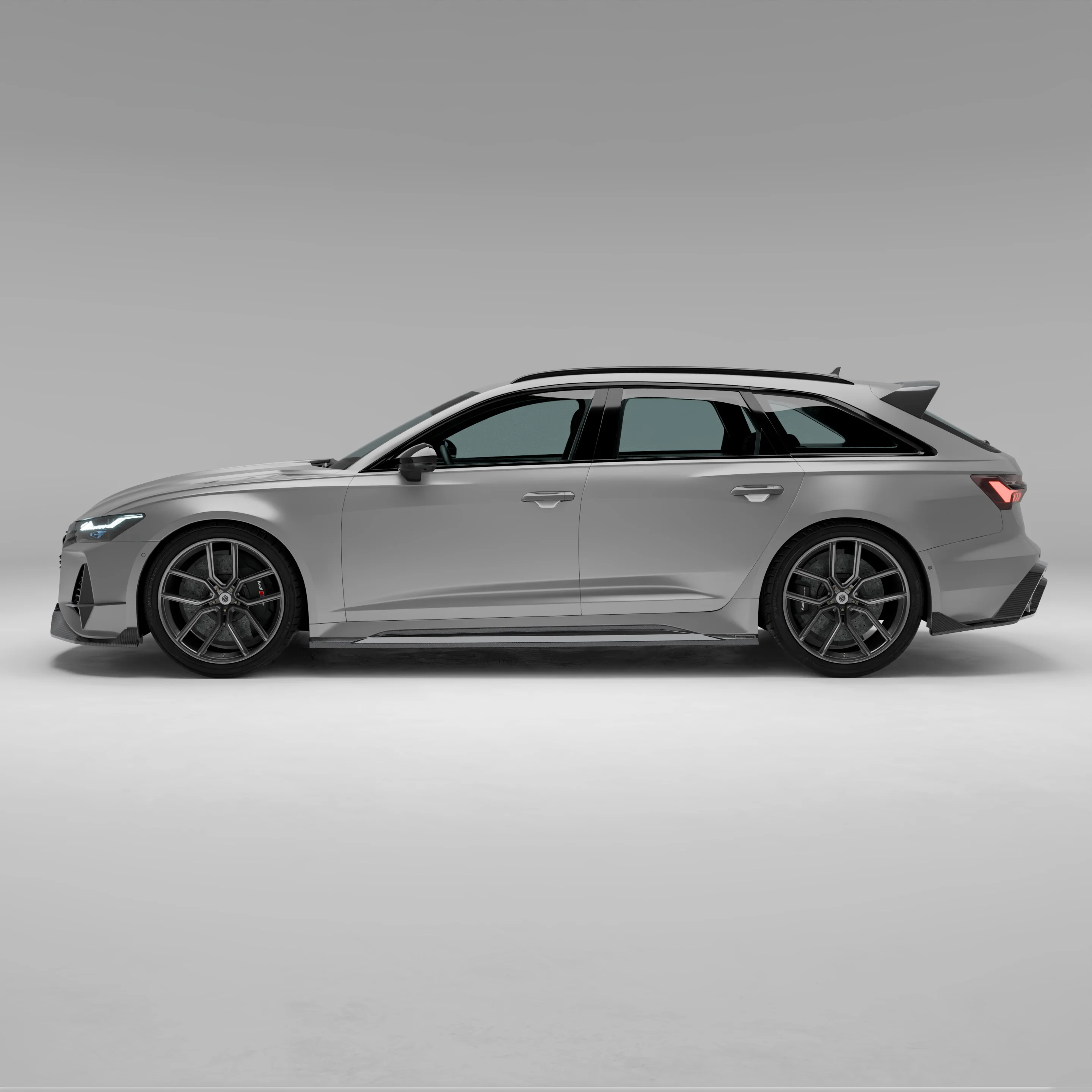 Карбонові бічні пороги для Audi RS6 C8 thumbnail 9