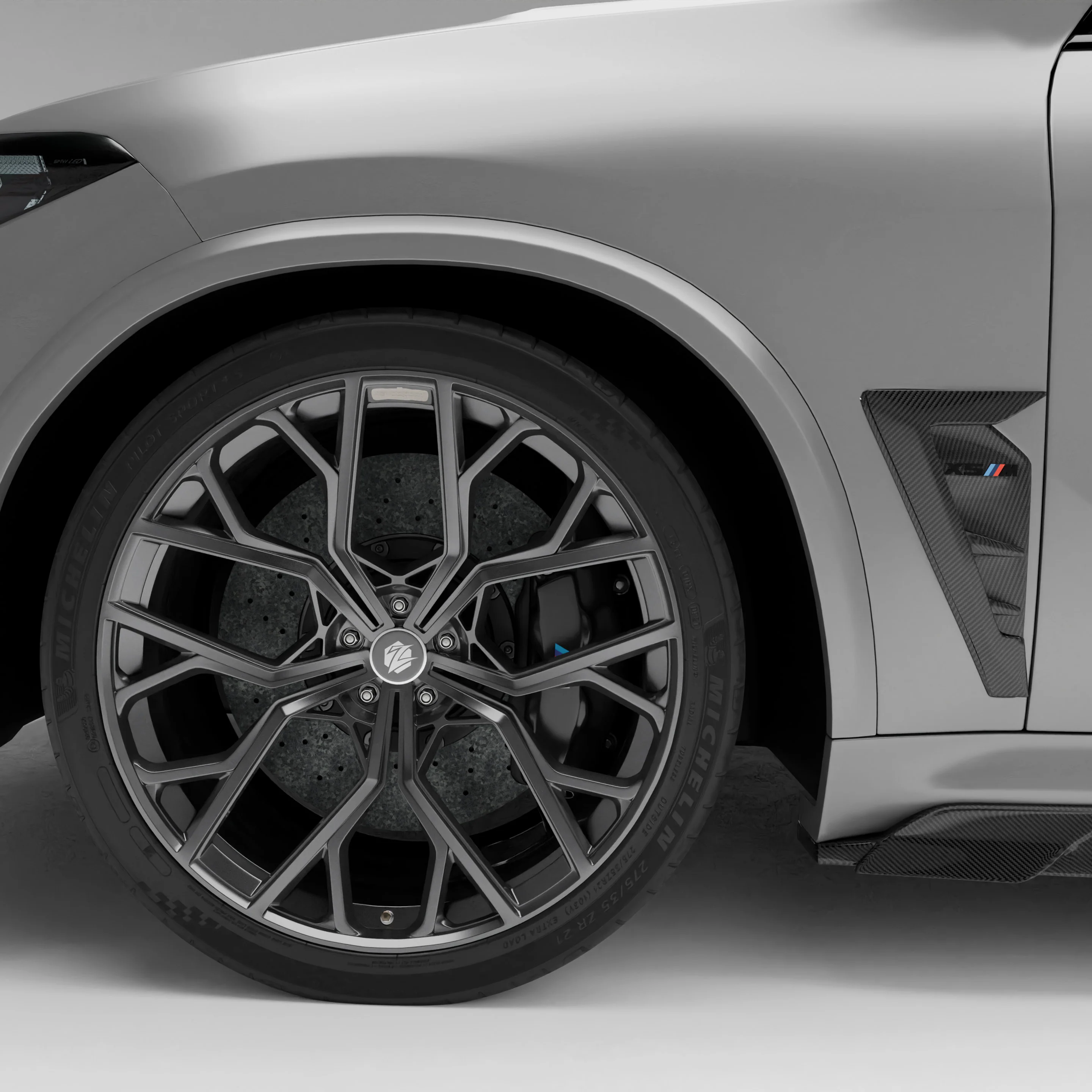 Carbon Fiber Side Fender Vents for BMW X5M F95 LCI thumbnail 2