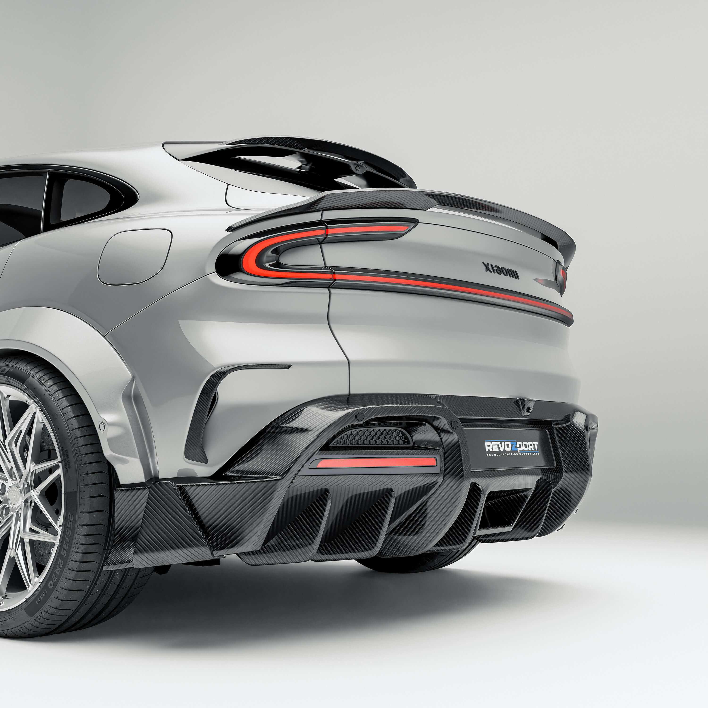 Carbon Fiber Rear Diffuser for Xiaomi YU7 thumbnail 2