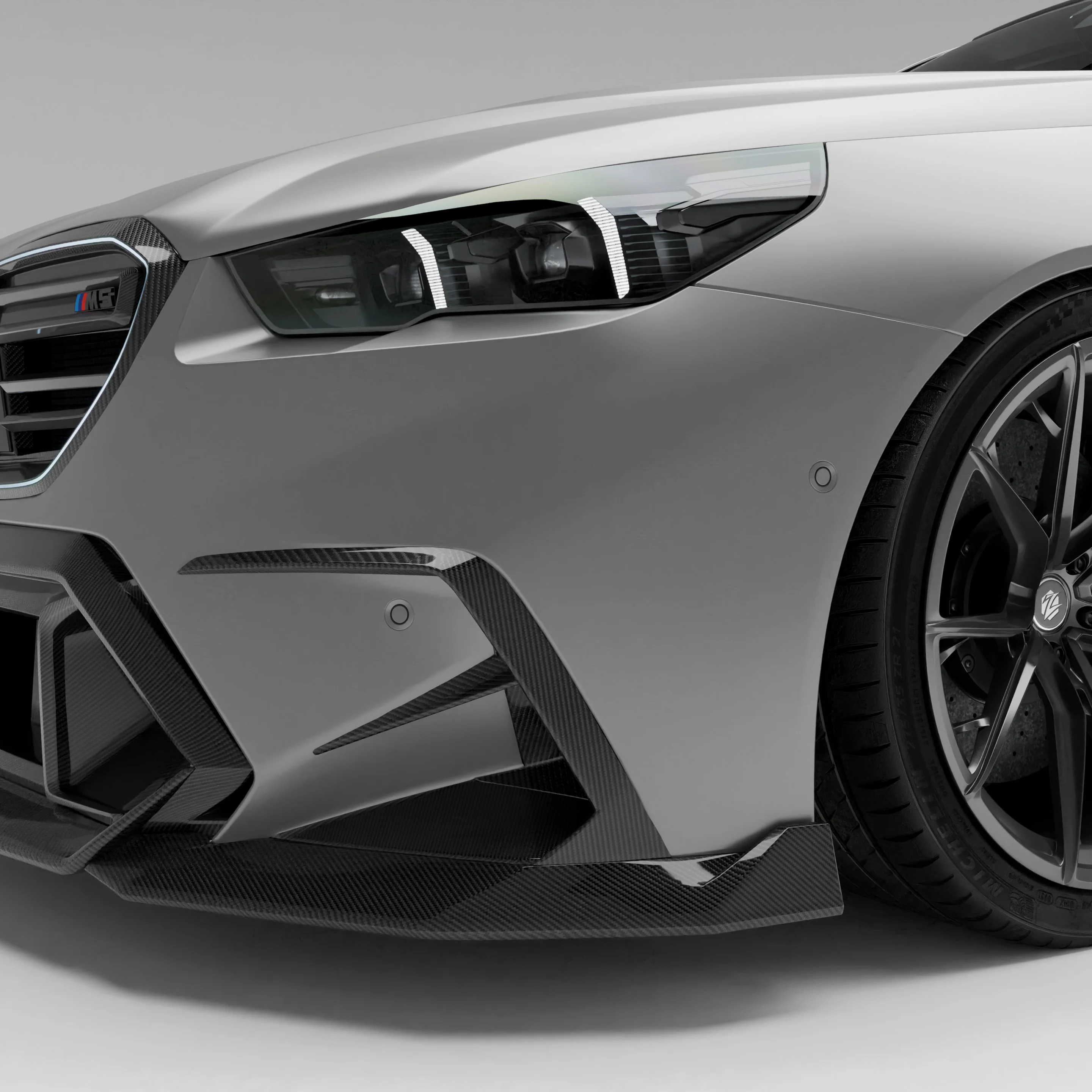Карбонові вентиляційні елементи переднього бампера для BMW M5 G90 Sedan G99 Touring thumbnail 2