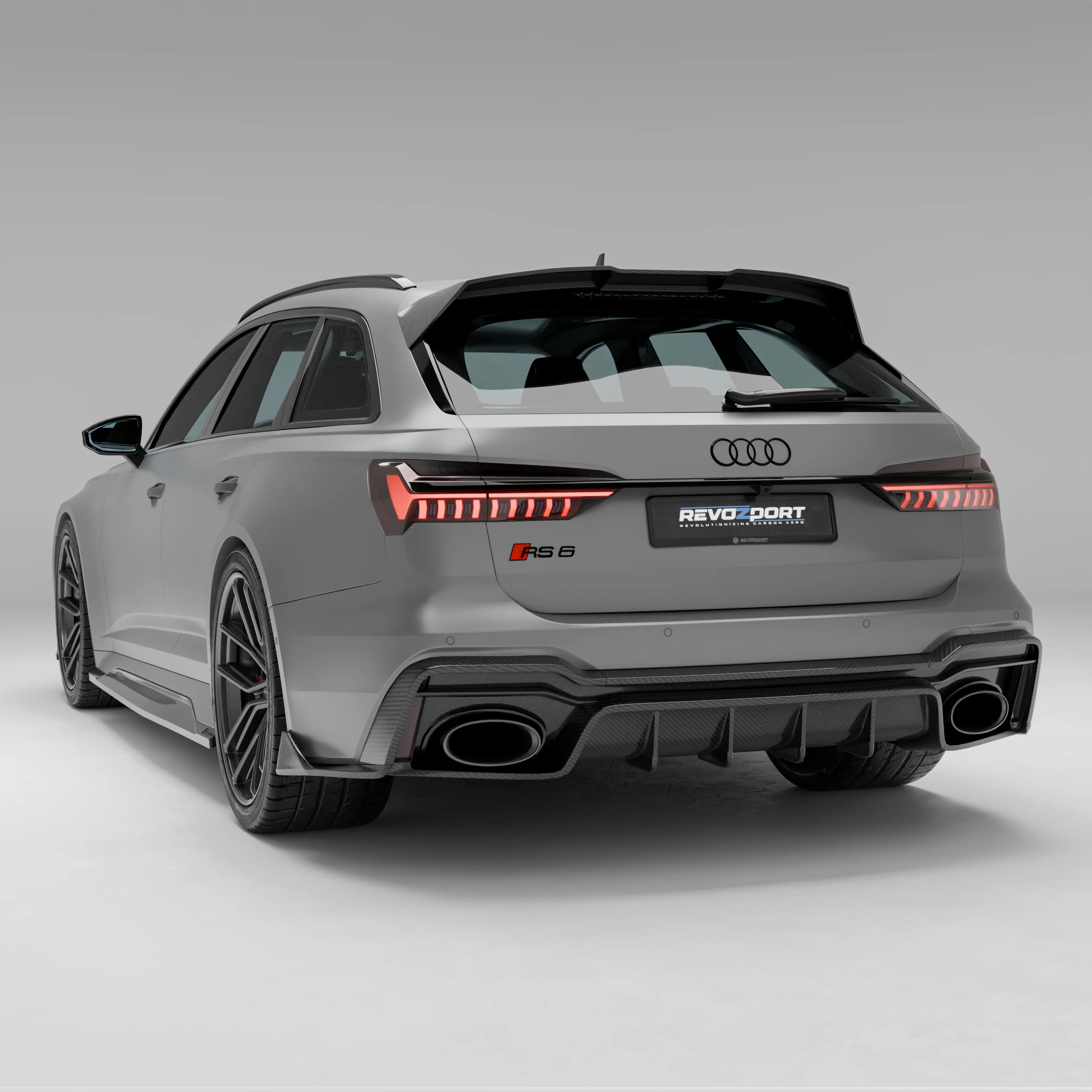 Карбоновий задній дифузор для Audi RS6 C8 thumbnail 8