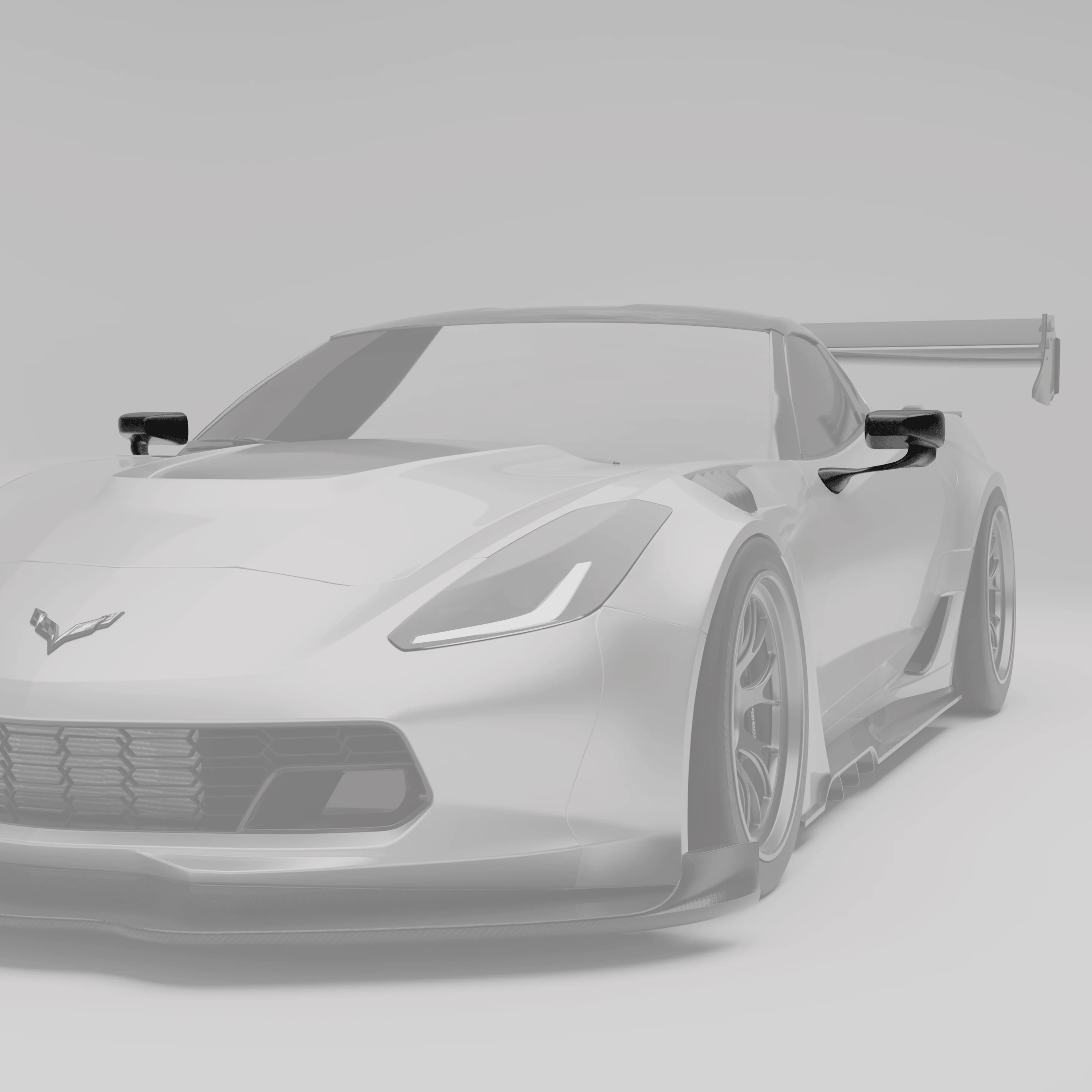 Carbon Fiber Mirror Covers for Chevrolet Corvette C7 thumbnail 2