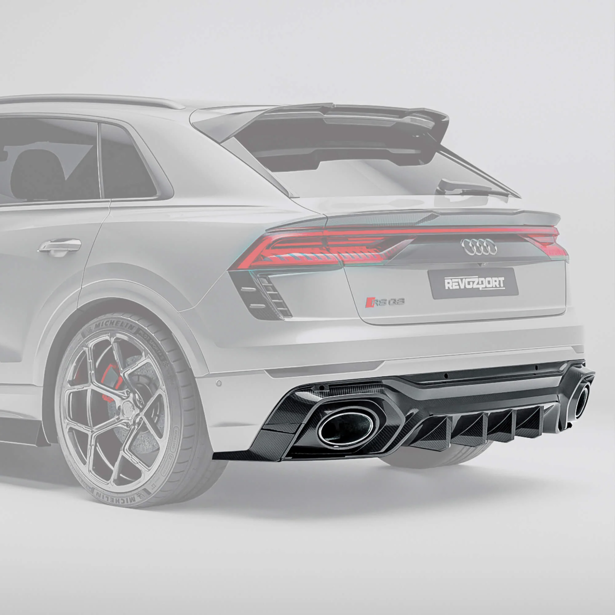 Carbon Fiber Rear Diffuser for Audi RSQ8 - Image 1