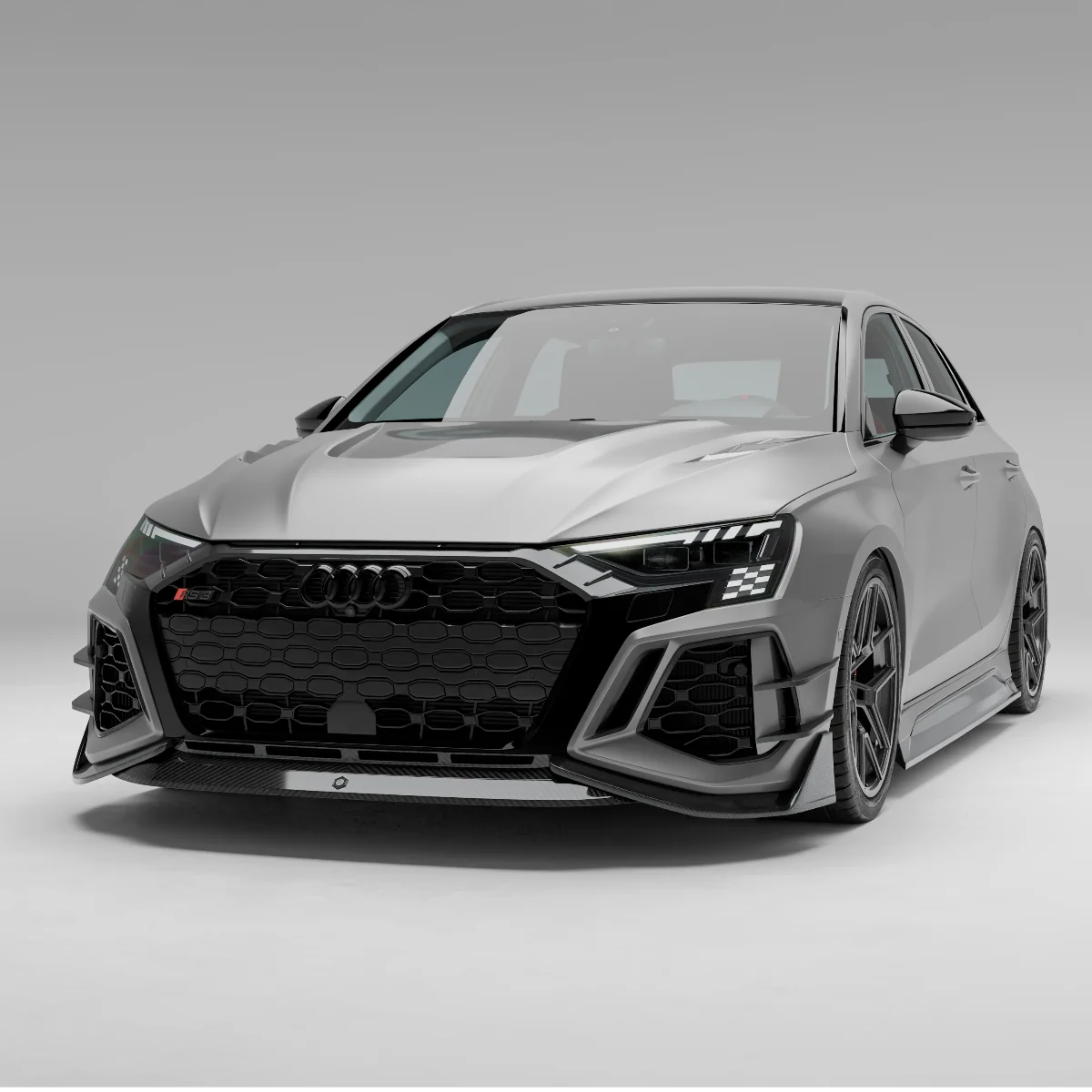 Карбонові канарди переднього бампера для Audi RS3 8Y Limousine Sportback 2021-2023 thumbnail 7
