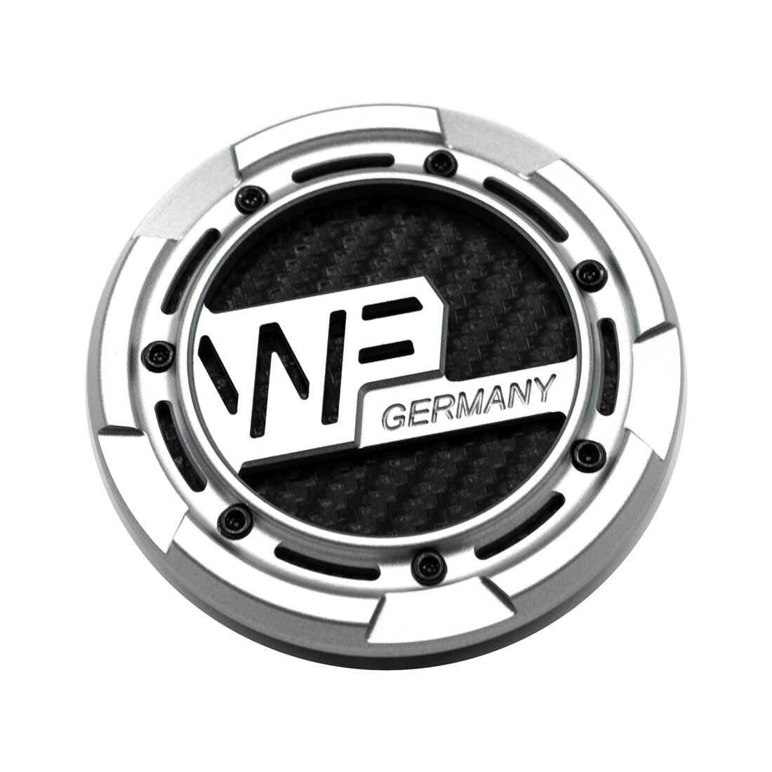 WheelForce Multi-piece Forged V2 Center Cap — FROZEN SILVER