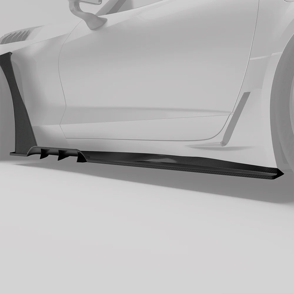 Карбонові бічні пороги для Chevrolet Corvette C7 thumbnail 3
