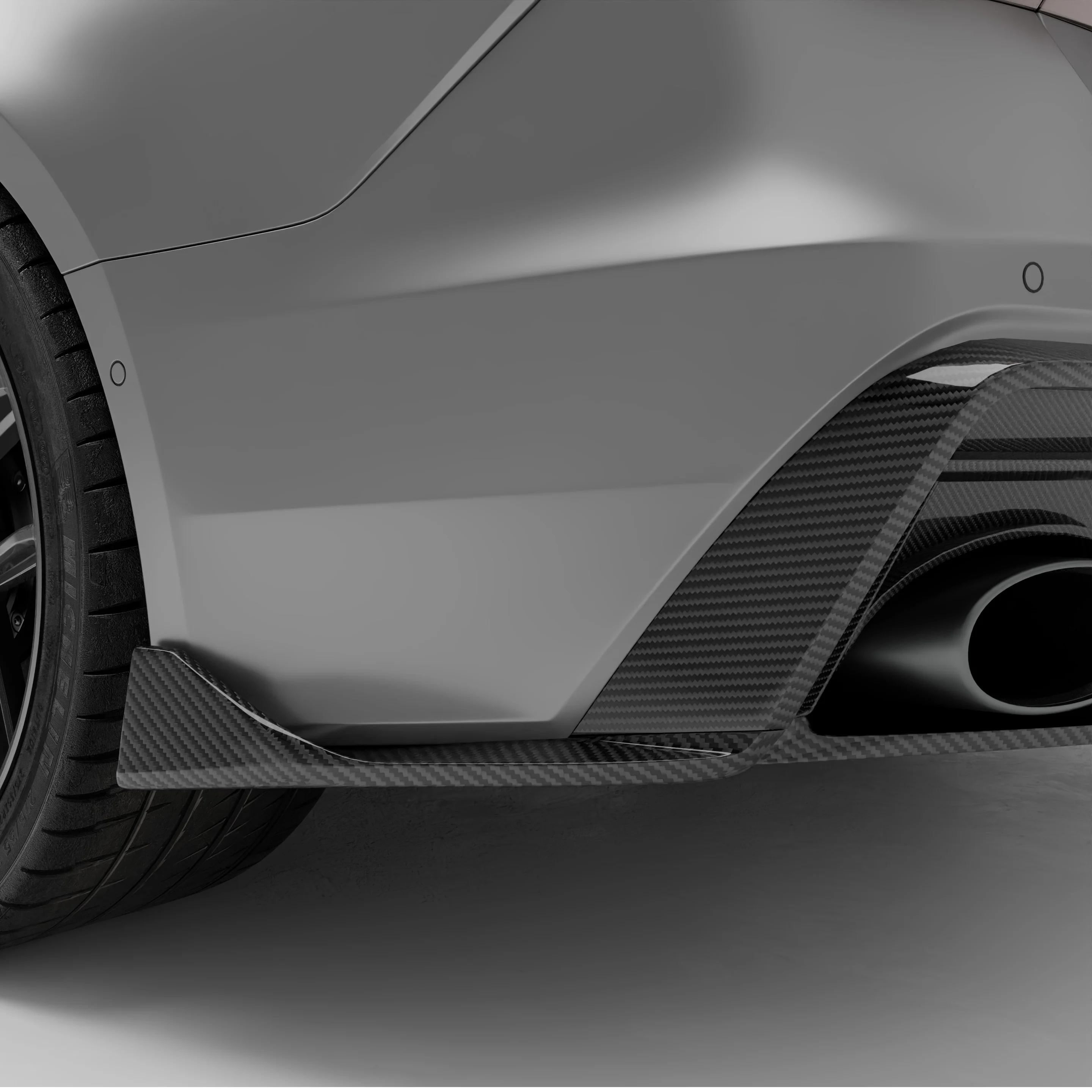 Карбоновий задній дифузор для Audi RS7 C8 thumbnail 9