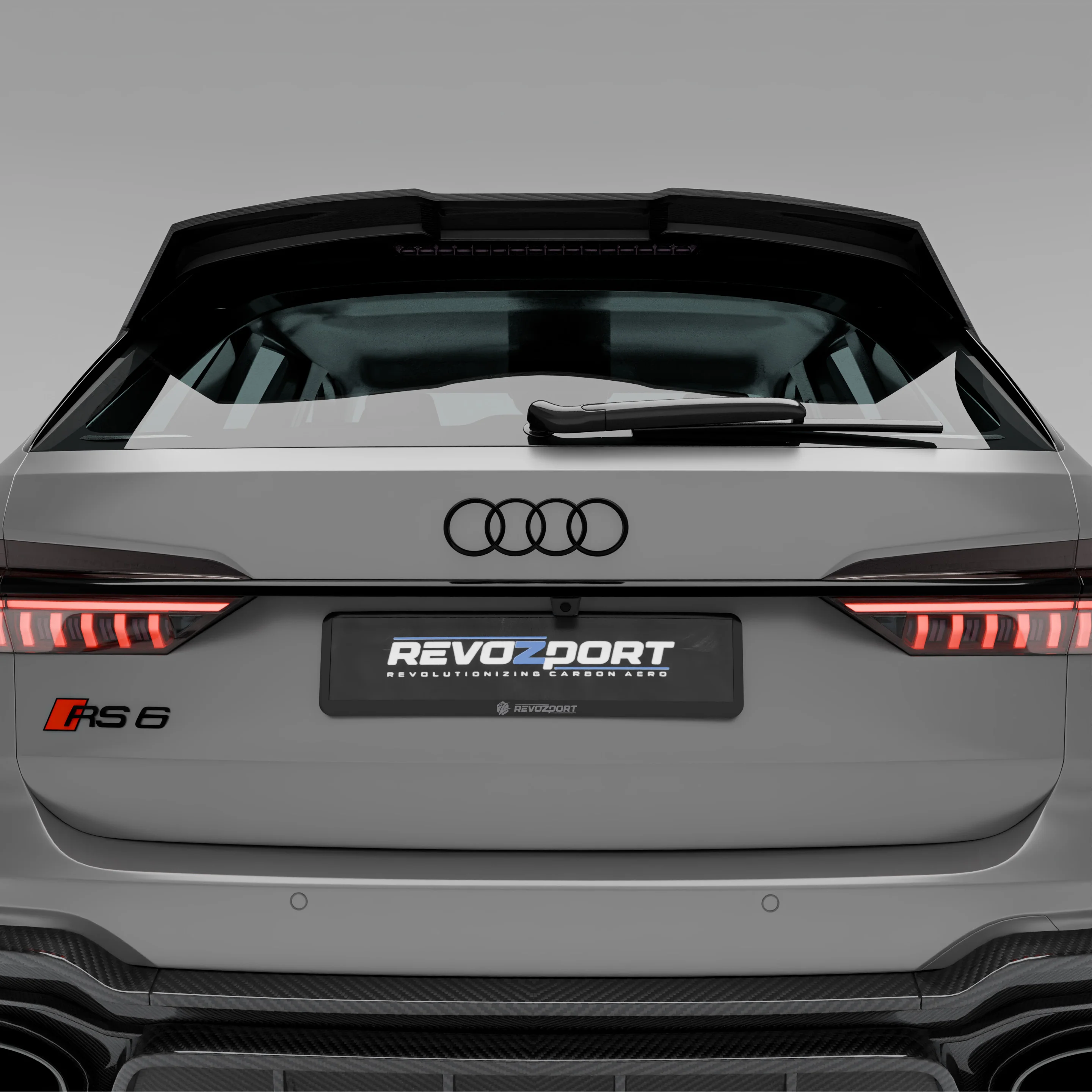 Карбоновий спойлер даху для Audi RS6 C8 thumbnail 8