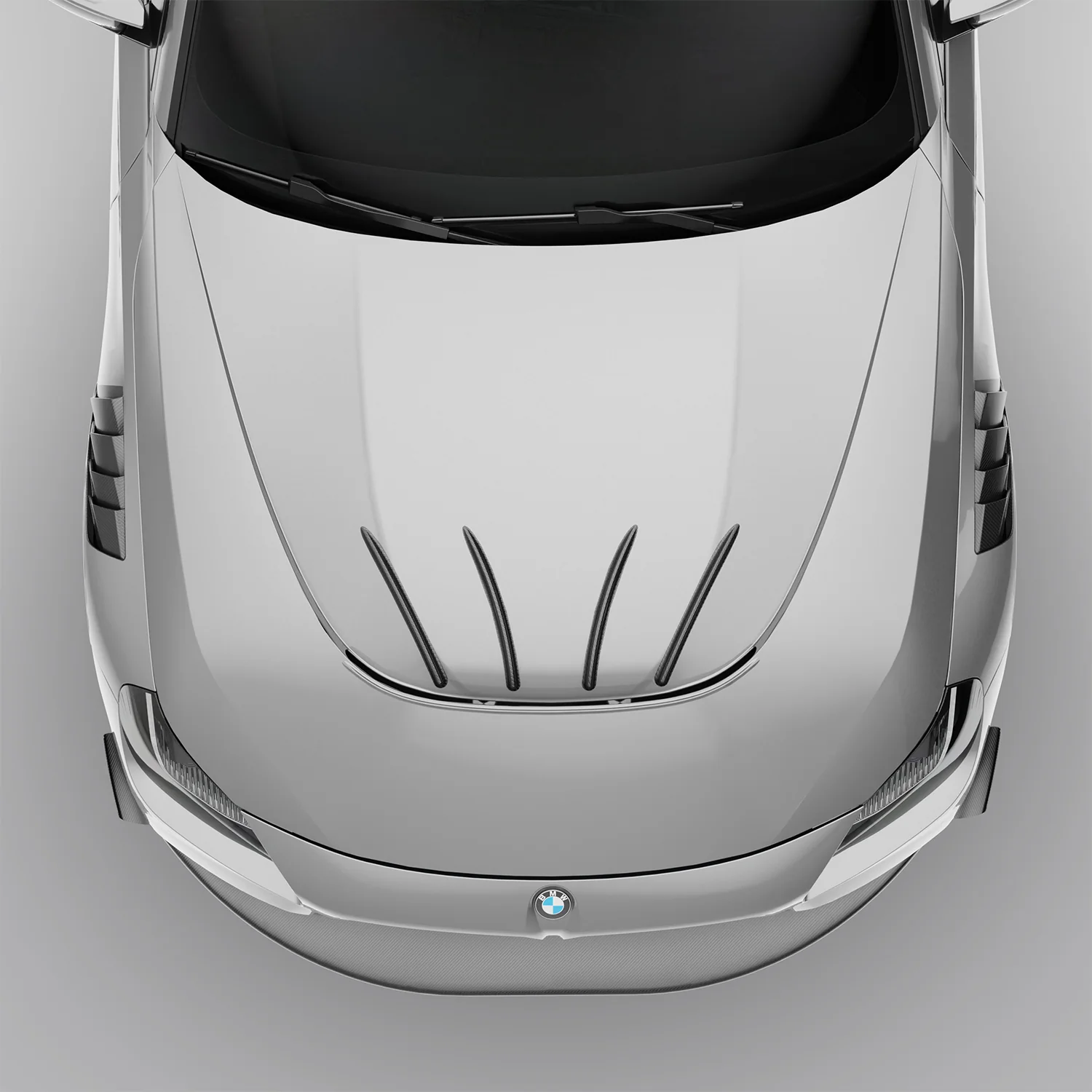 Carbon Fiber Hood Fins for BMW G87 M2 - Image 1