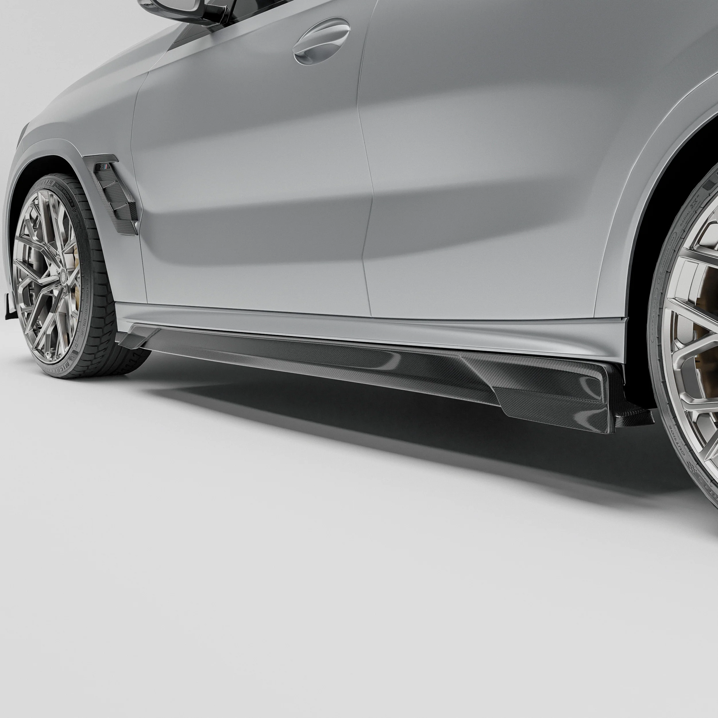 Карбонові бічні пороги для BMW X5M X6M F95 F96 LCI thumbnail 2