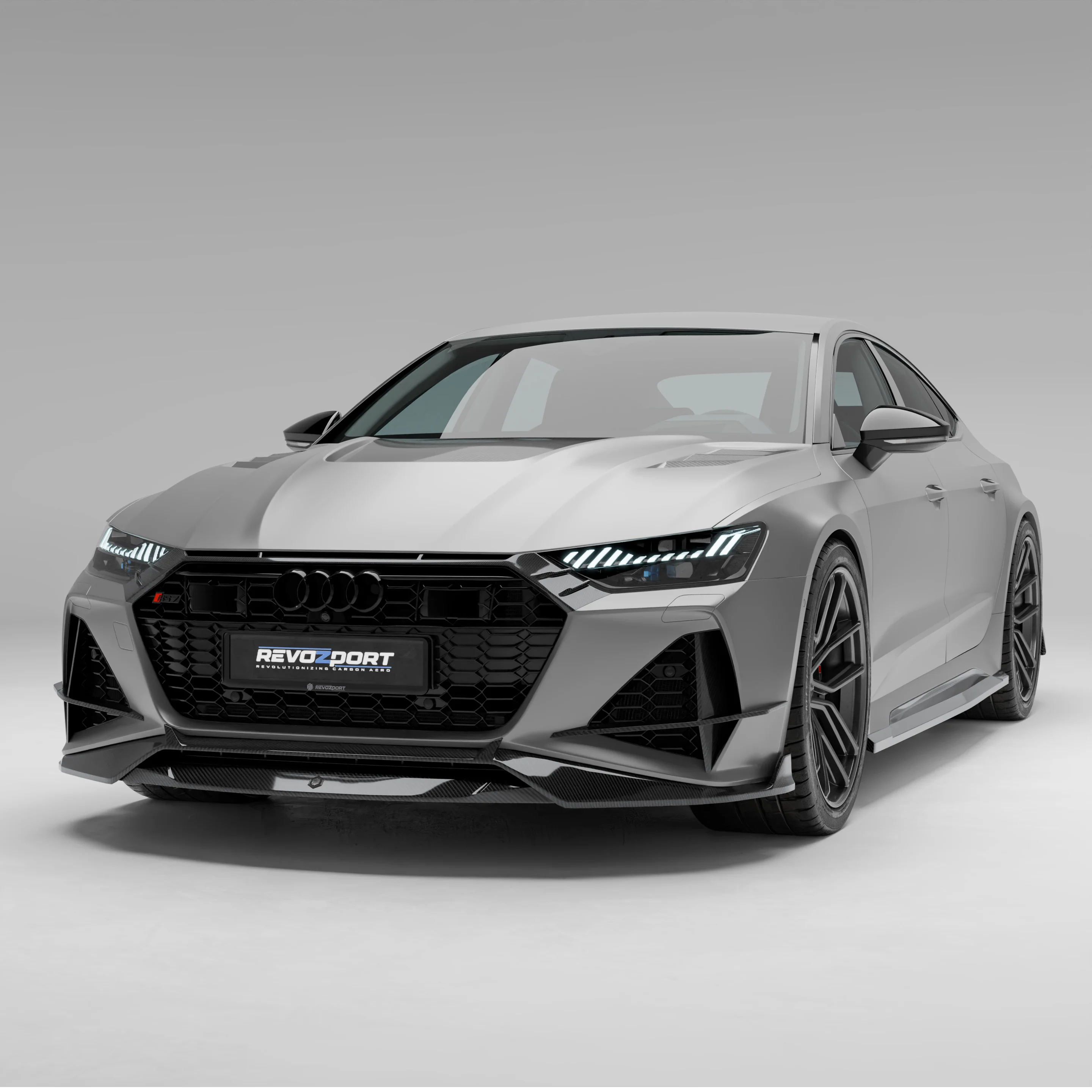 Карбоновий передній спліттер для Audi RS6 RS7 C8 thumbnail 3