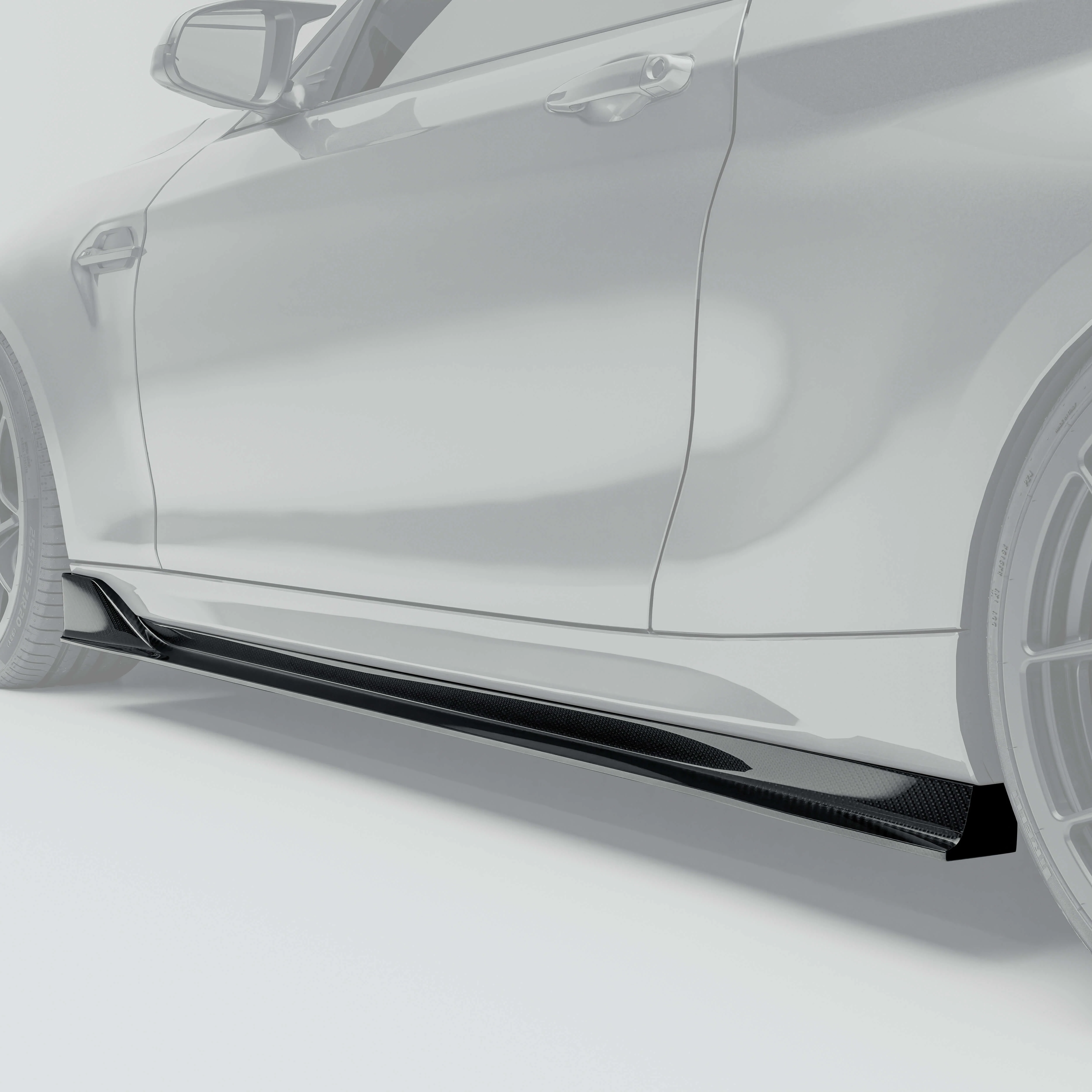 Carbon Fiber Side Skirts for BMW M2 Competition F87 - Image 1