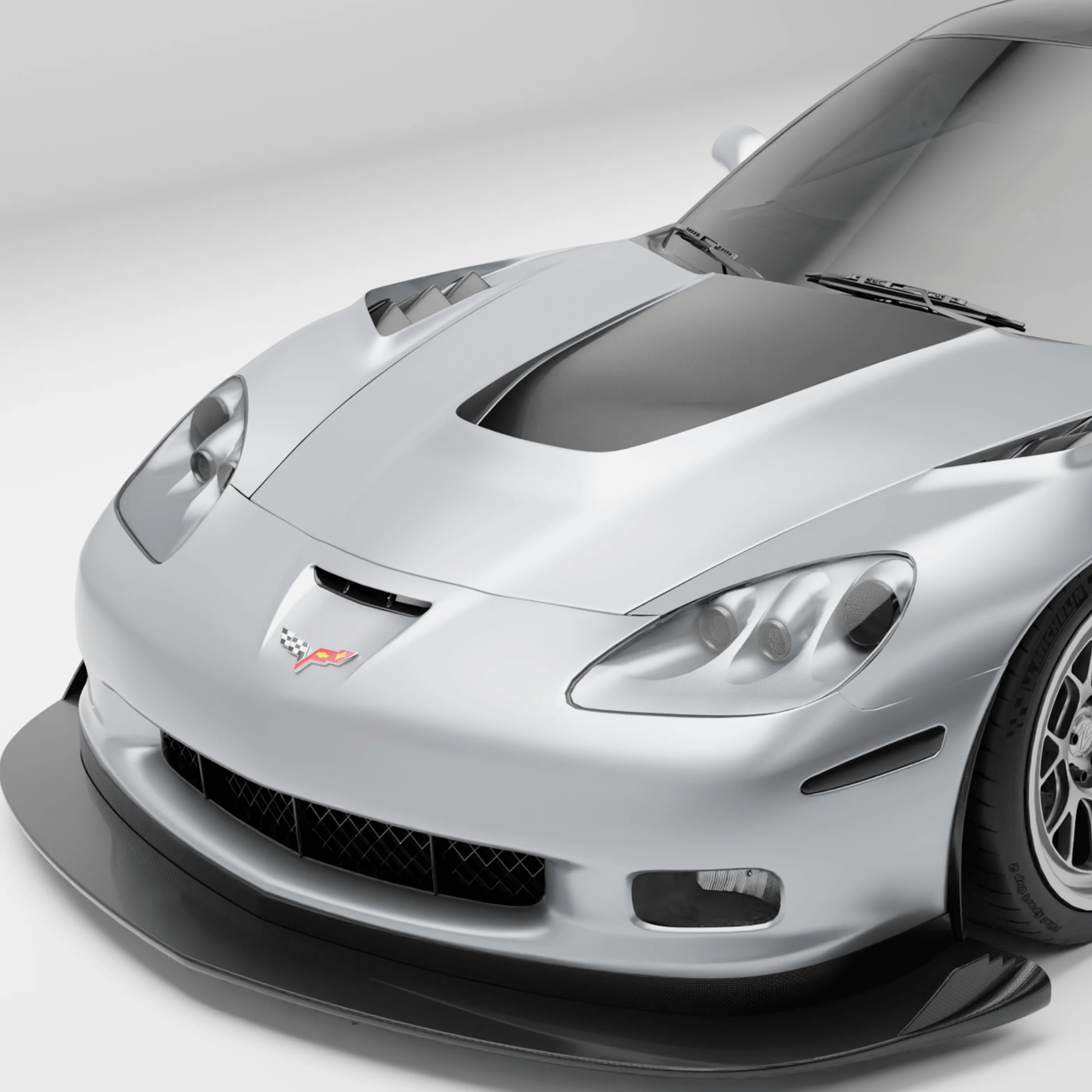 Carbon Fiber Hood for Chevrolet Corvette C6 Base/ZR1