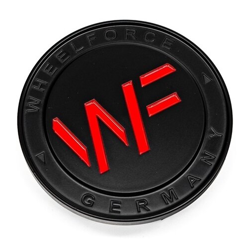WheelForce Center Cap — DEEP BLACK + RED - Image 1