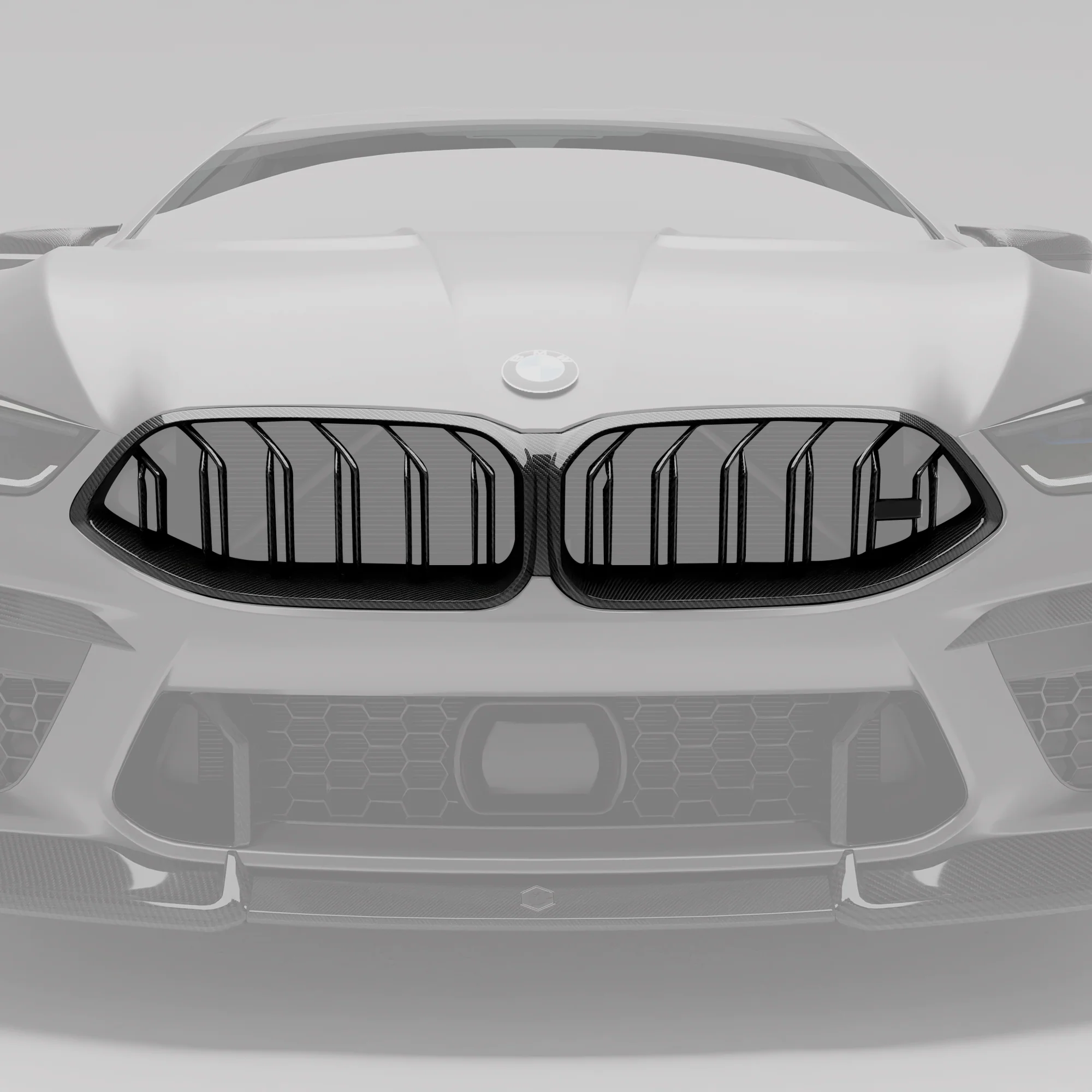 Карбонова передня решітка для BMW F91 F92 F93 M8 thumbnail 2