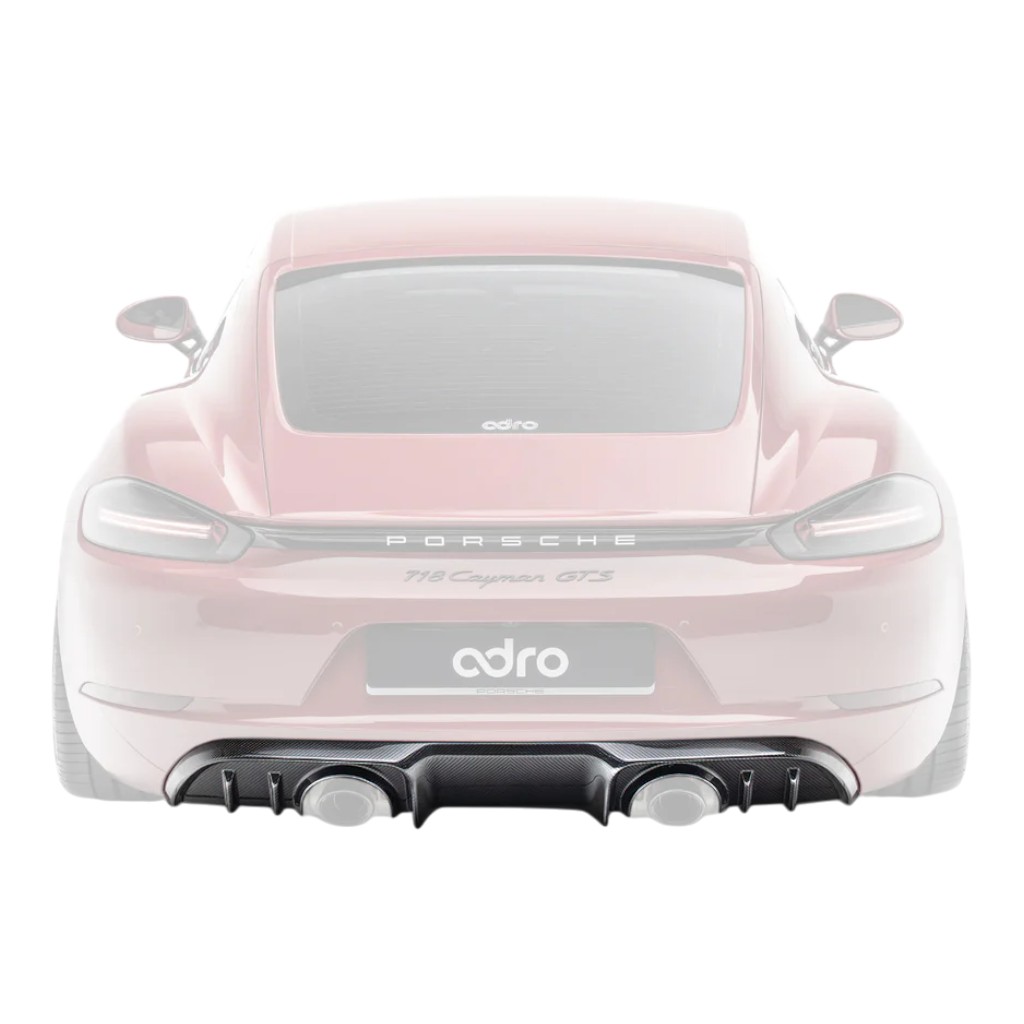 ADRO A23A20-1301 Задній дифузор (карбон) для PORSCHE 718 Cayman / Boxster GTS 4.0 / 718 Spyder / Spyder RS / GT4 RS (982)
