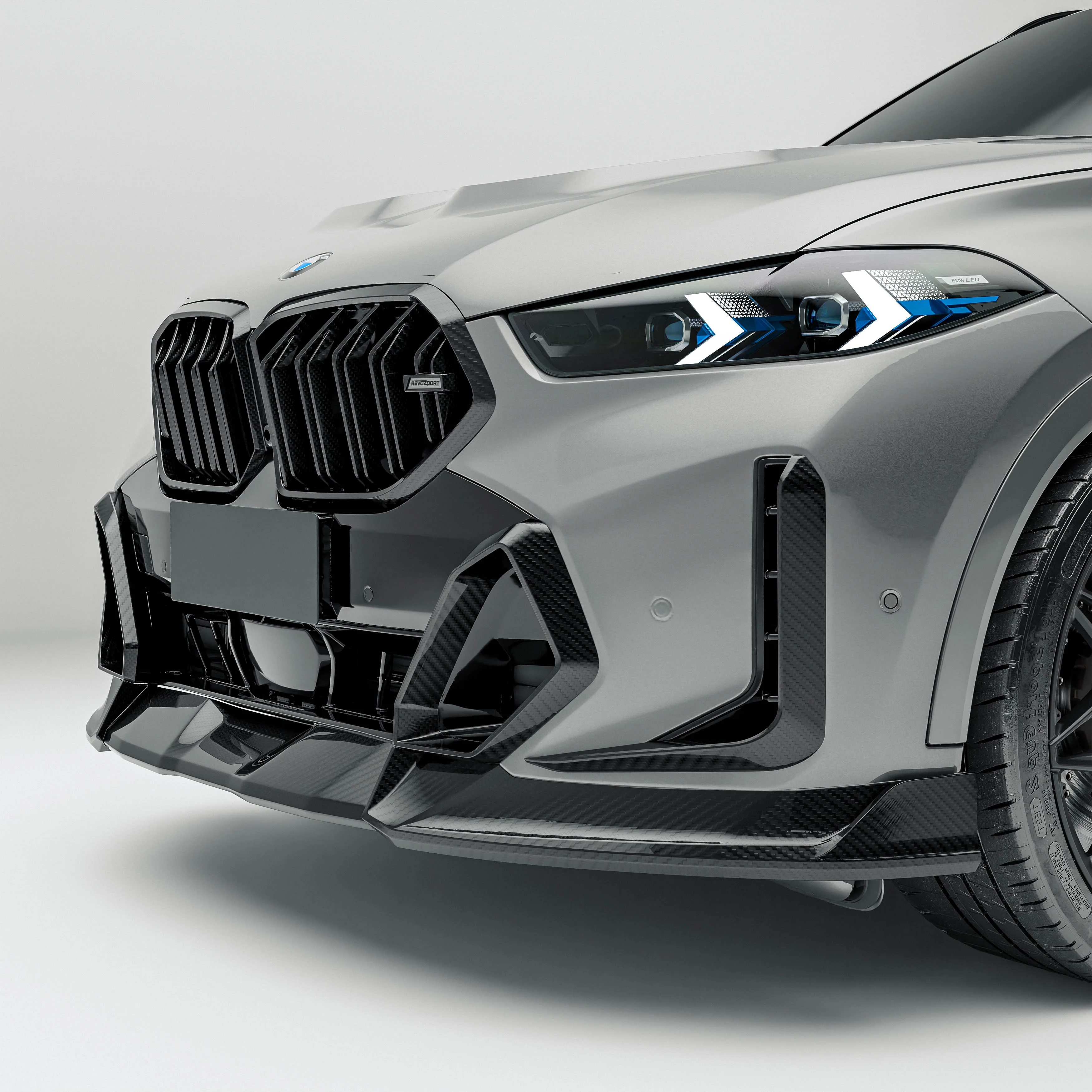 Carbon Fiber Front Lip for BMW X6 G06 LCI thumbnail 8