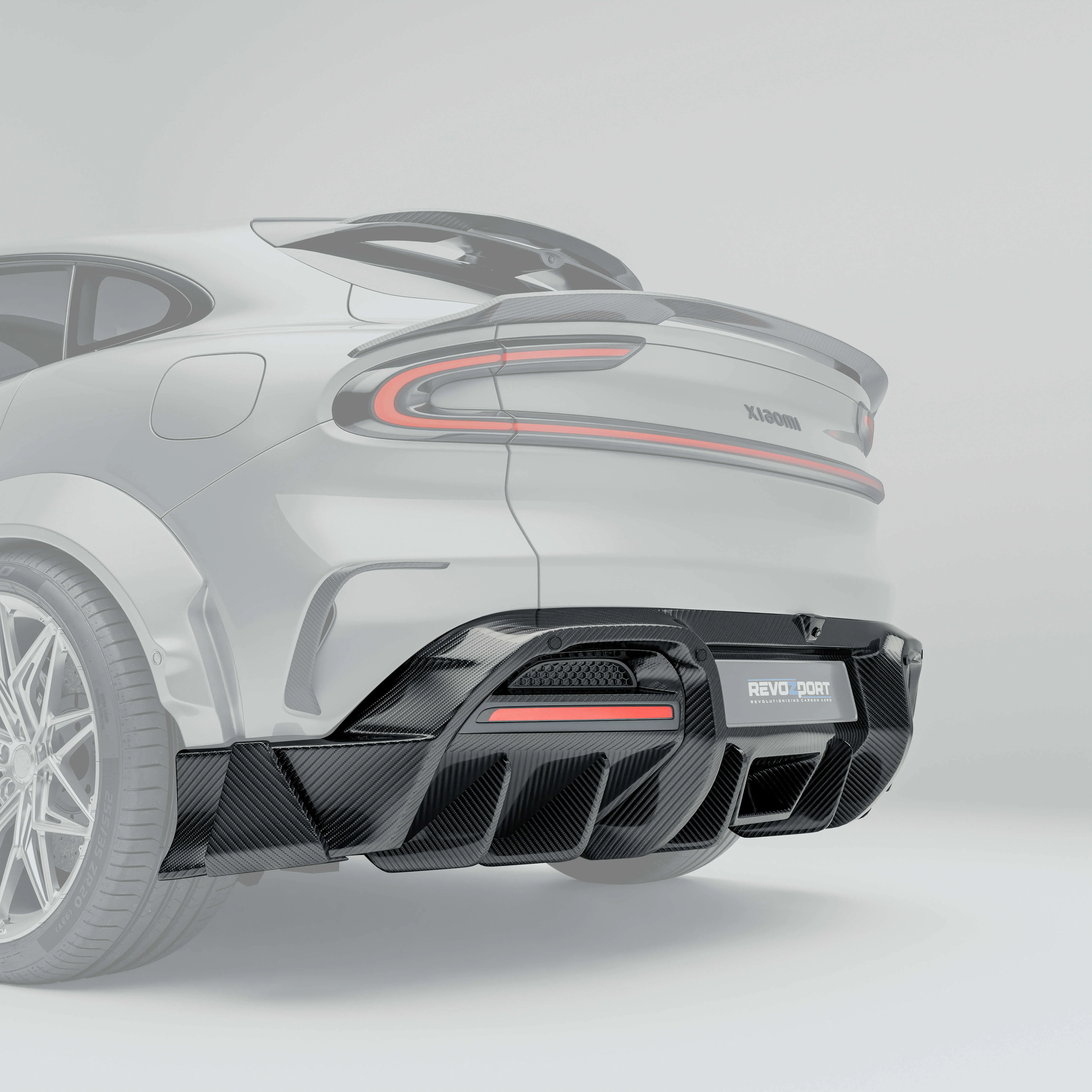Carbon Fiber Rear Diffuser for Xiaomi YU7 - Image 1