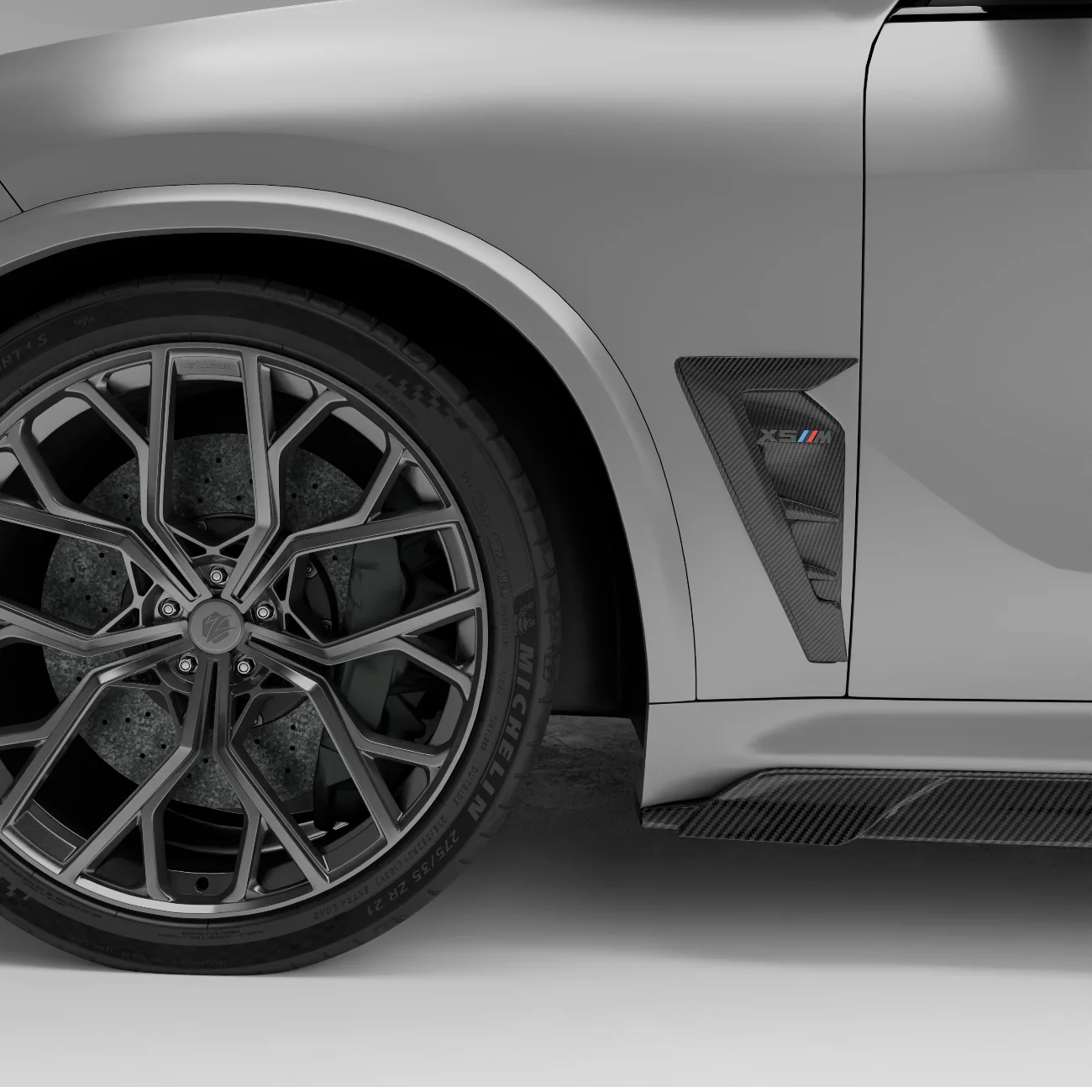 Карбонові вентиляційні накладки крил для BMW X5M F95 thumbnail 2