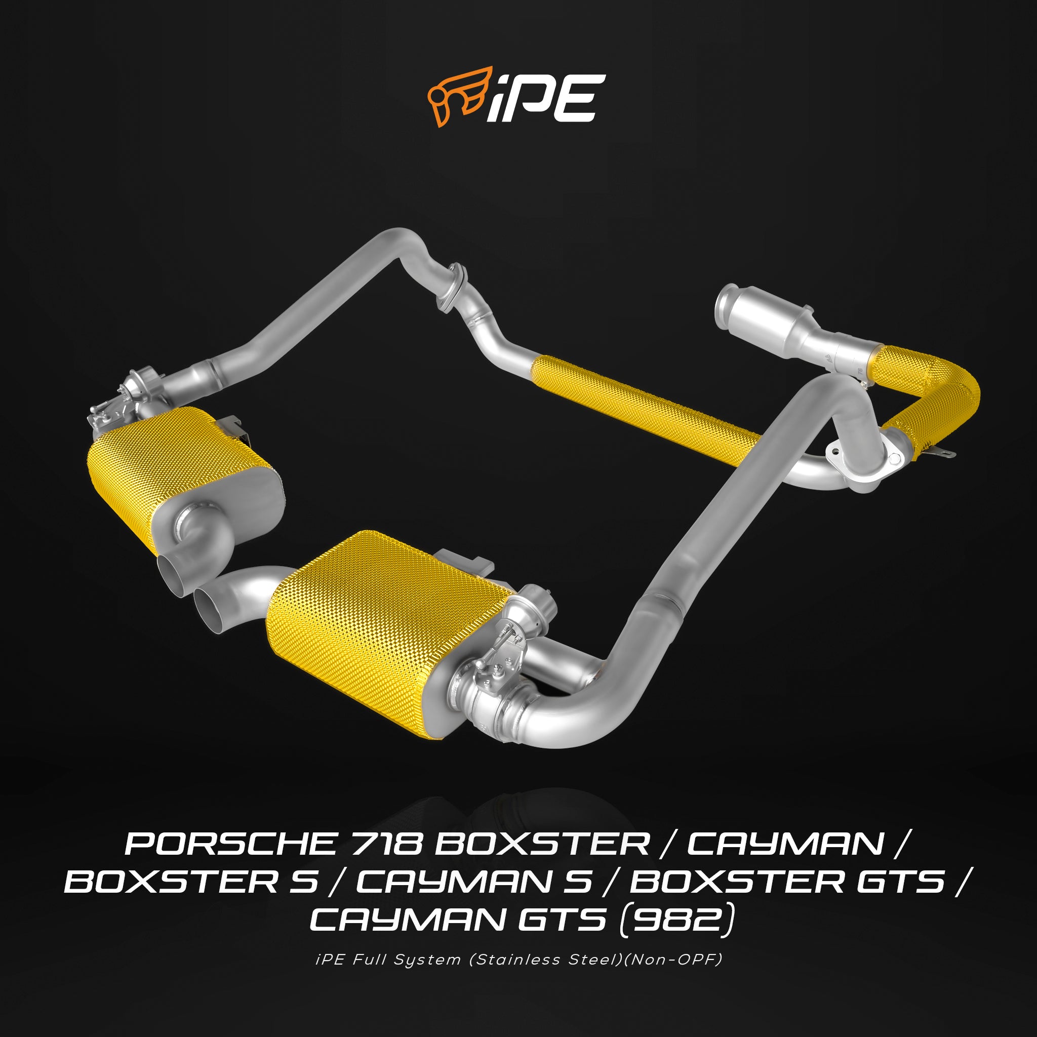 Вихлопна система Porsche 718 Boxster / Cayman / Boxster S / Cayman S / Boxster GTS / Cayman GTS (982)
