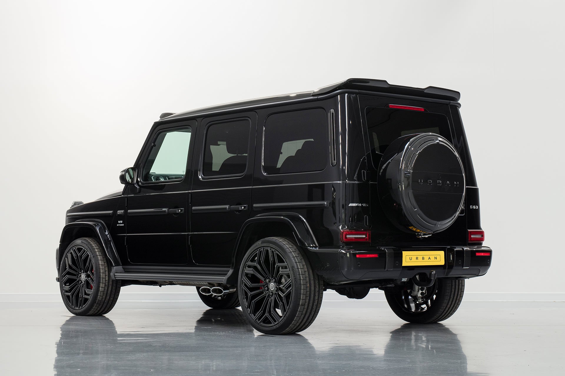 Mercedes W463A G-Wagon Softkit / Widetrack Visual Carbon Fibre Rear Wheel Carrier thumbnail 2