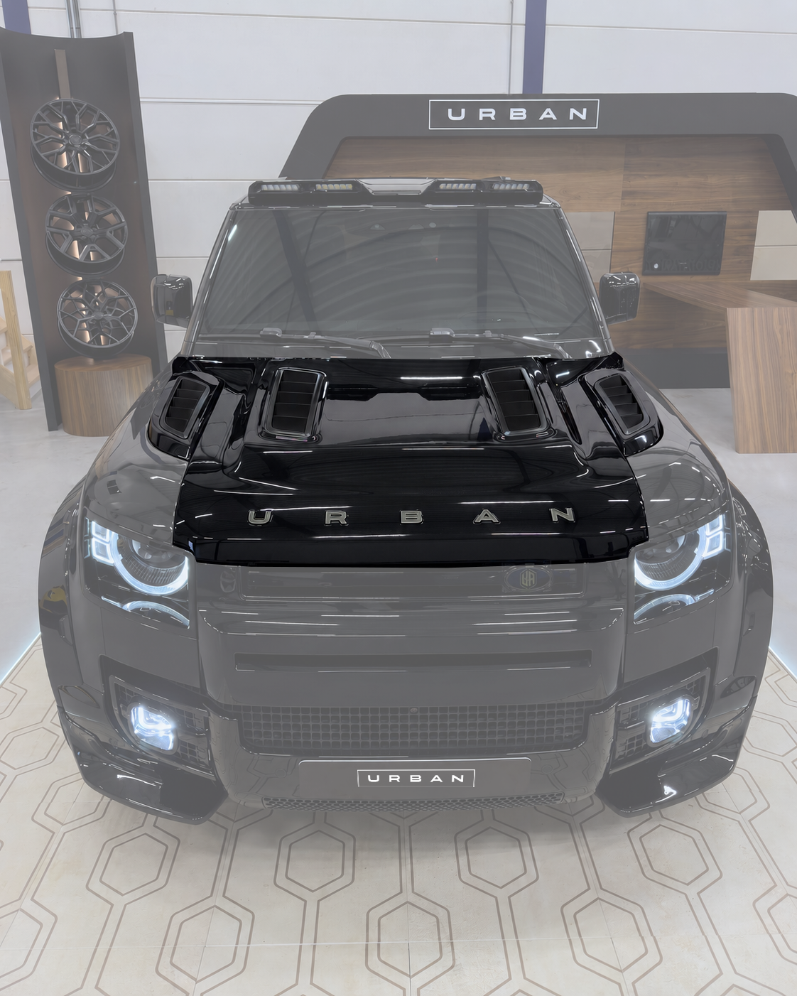Urban XRS Vented Non Visual Carbon Fibre Bonnet for Defender L663 90/110/130 - Image 1