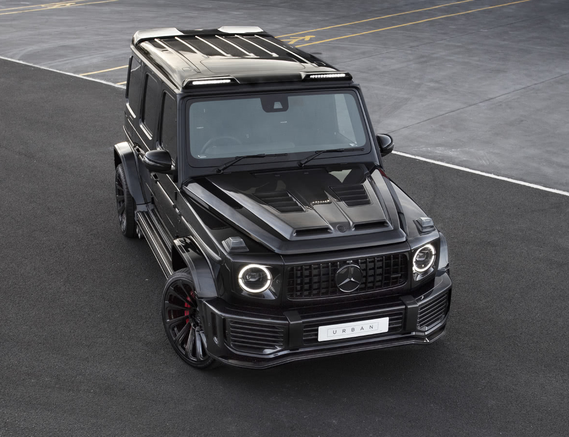 Карбоновий вентильований Bullnose капот для Mercedes-Benz G-Wagon W463A thumbnail 2