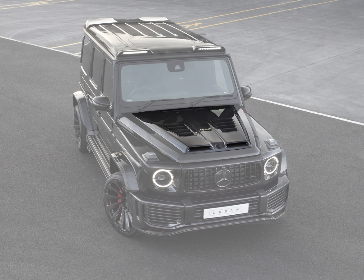 Карбоновий вентильований Bullnose капот для Mercedes-Benz G-Wagon W463A - Image 1