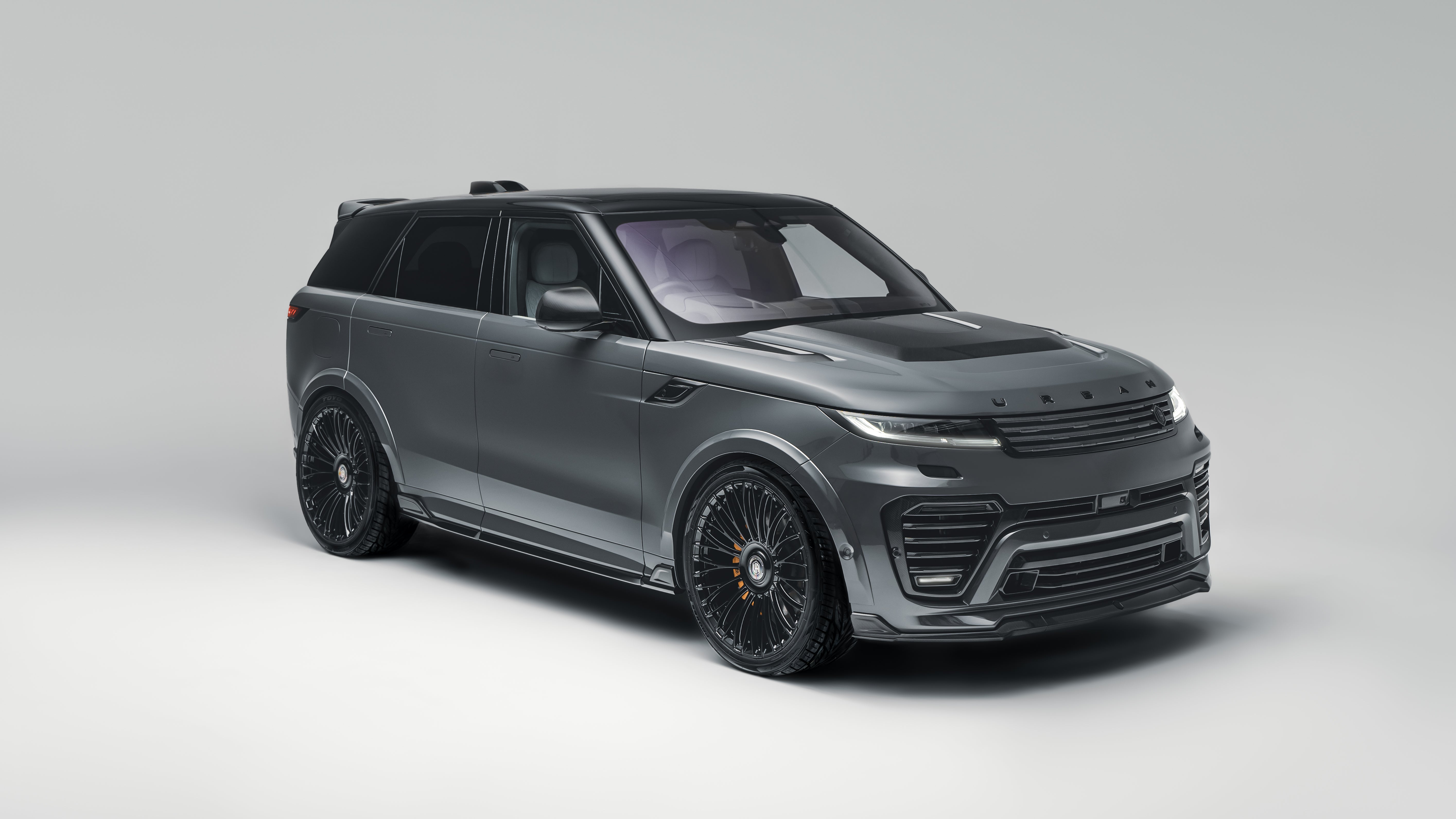 Urban Semi-Visual Carbon Fibre Bonnet Assembly with Visual Top Vents for Range Rover Sport L461 thumbnail 2