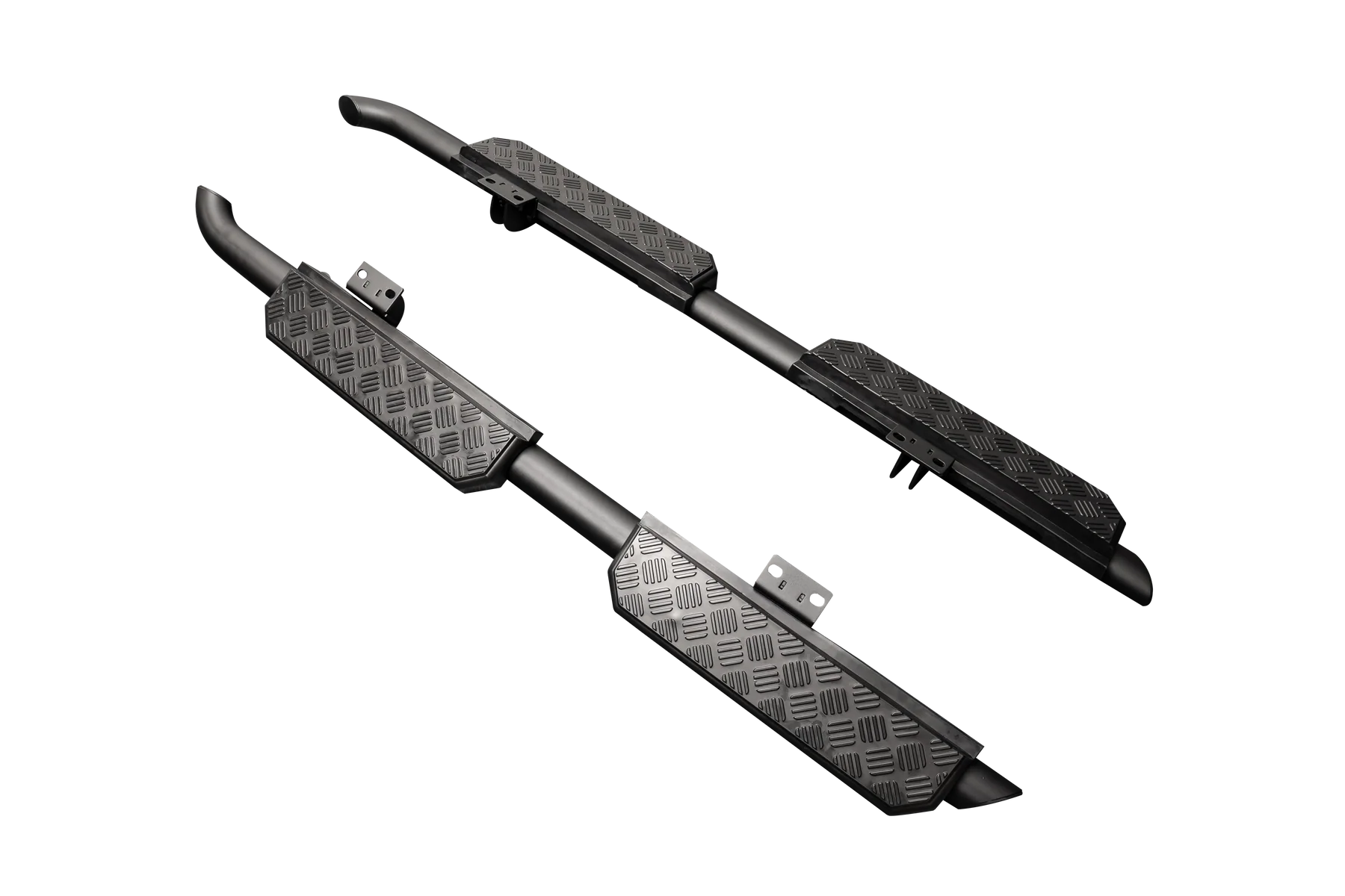 Defender L663 110 / 130 / OCTA Black Shadow Side Steps - Chequer Finish thumbnail 3