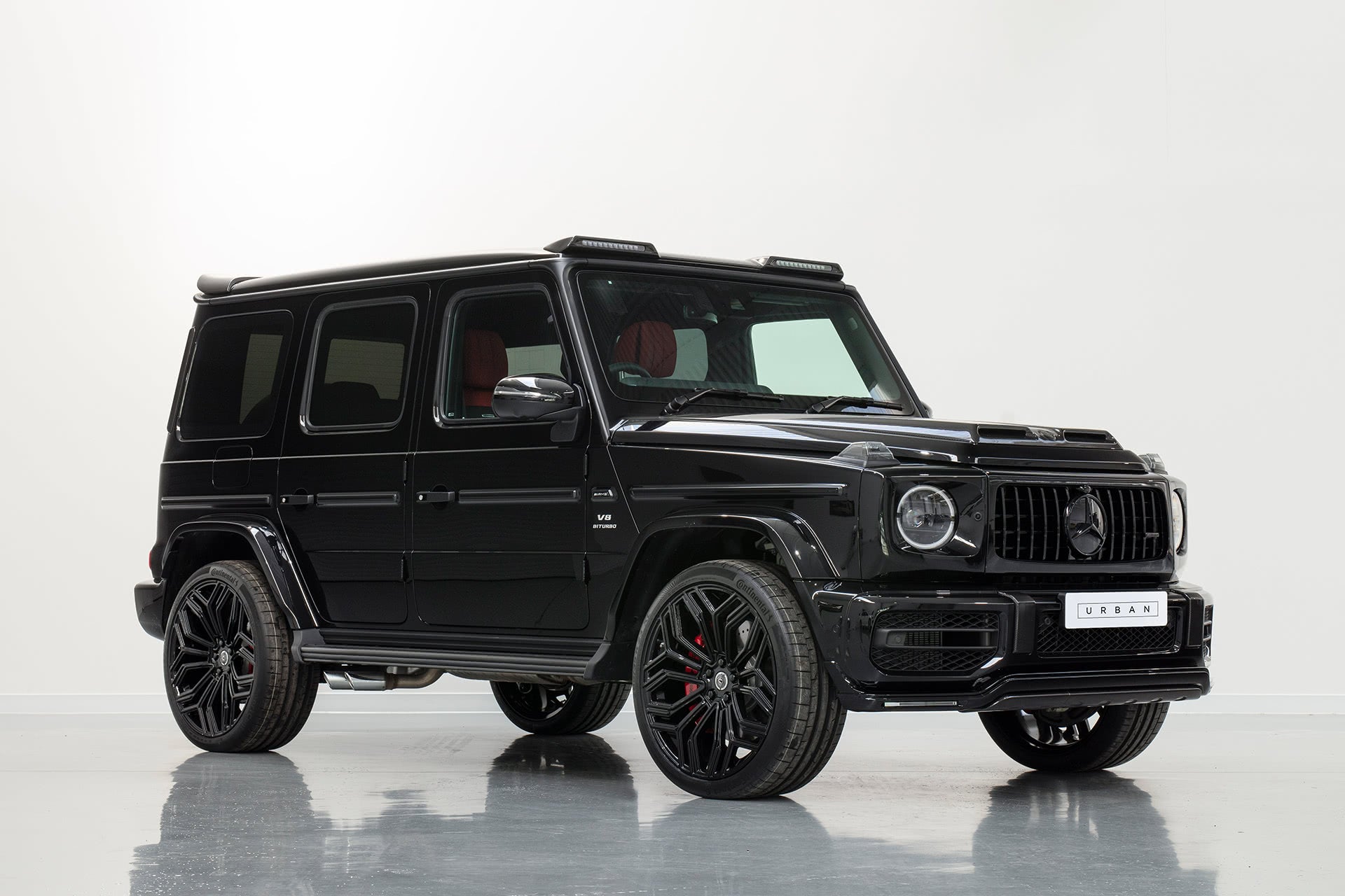 Mercedes W463A G-Wagon Softkit Front Splitter with Integrated Daytime Running Lights thumbnail 2