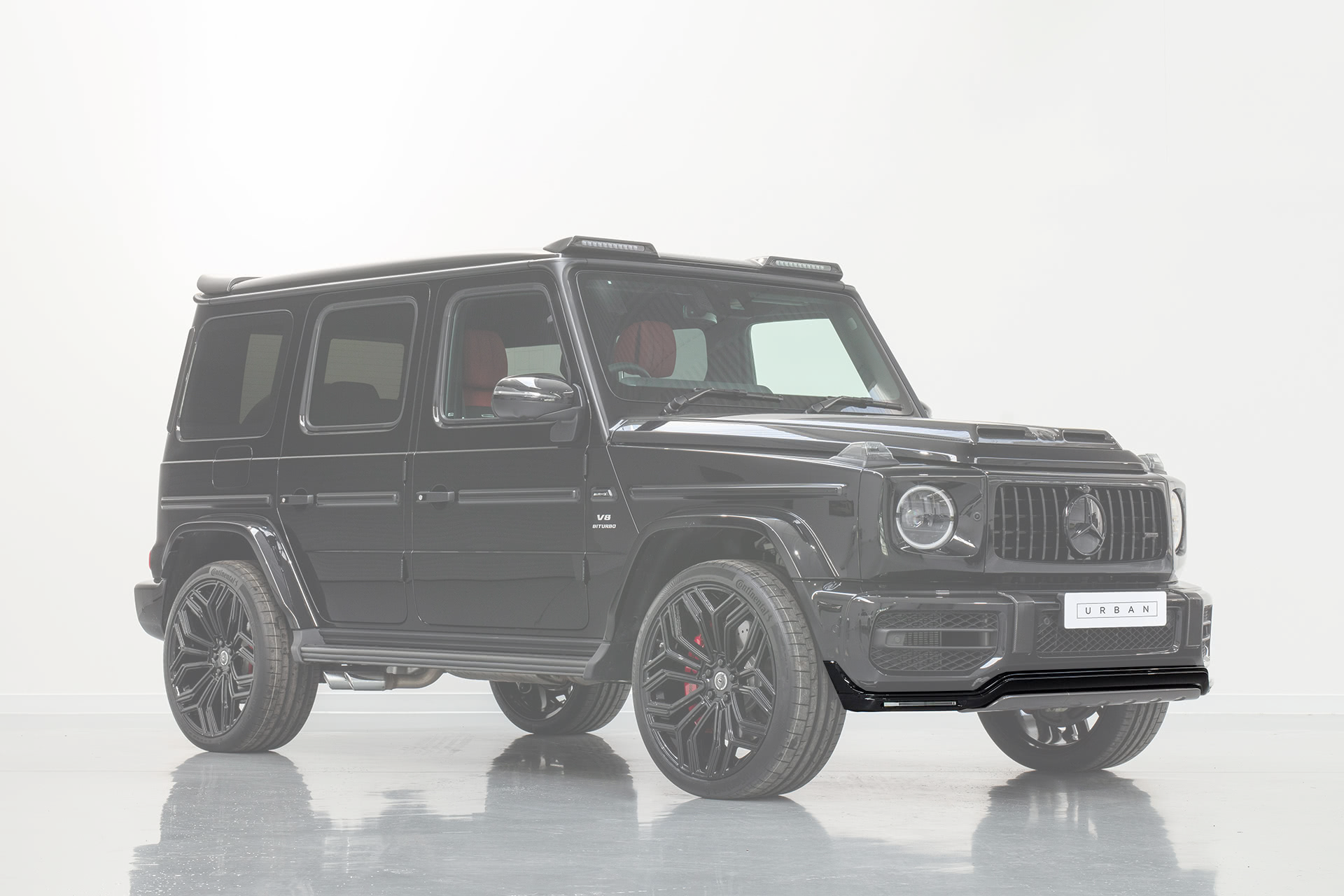 Mercedes W463A G-Wagon Softkit Front Splitter with Integrated Daytime Running Lights - Image 1
