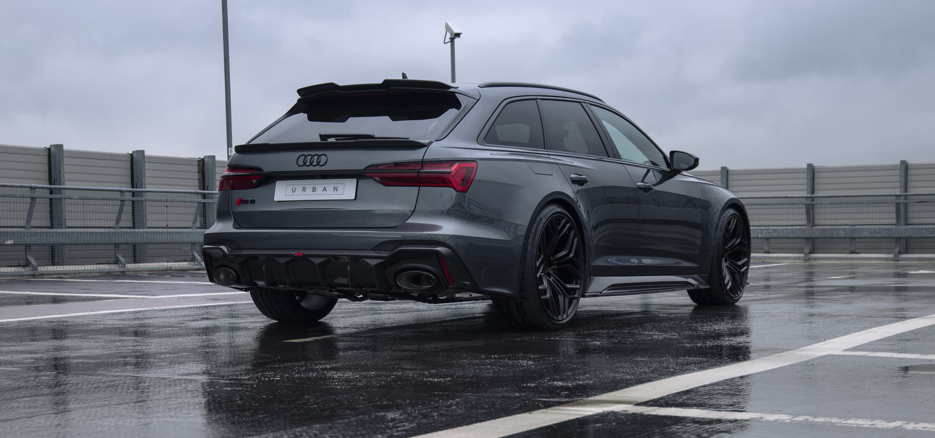 Верхній задній lip-спойлер Urban для Audi C8 RS6 / RS7 - Visual Carbon Fibre thumbnail 2