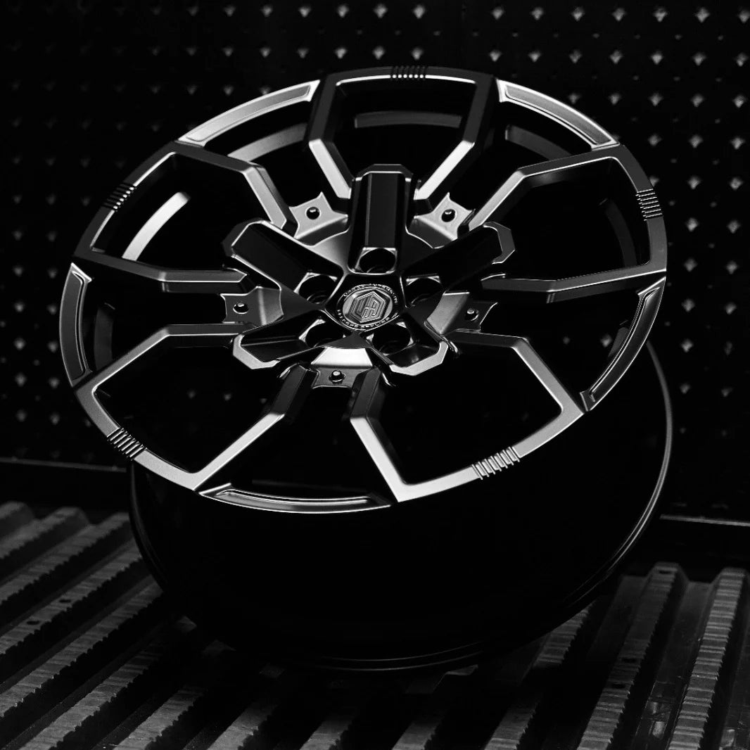 22" WX5 - 5x120 - ET35 - Satin Black - Front (L663) thumbnail 6